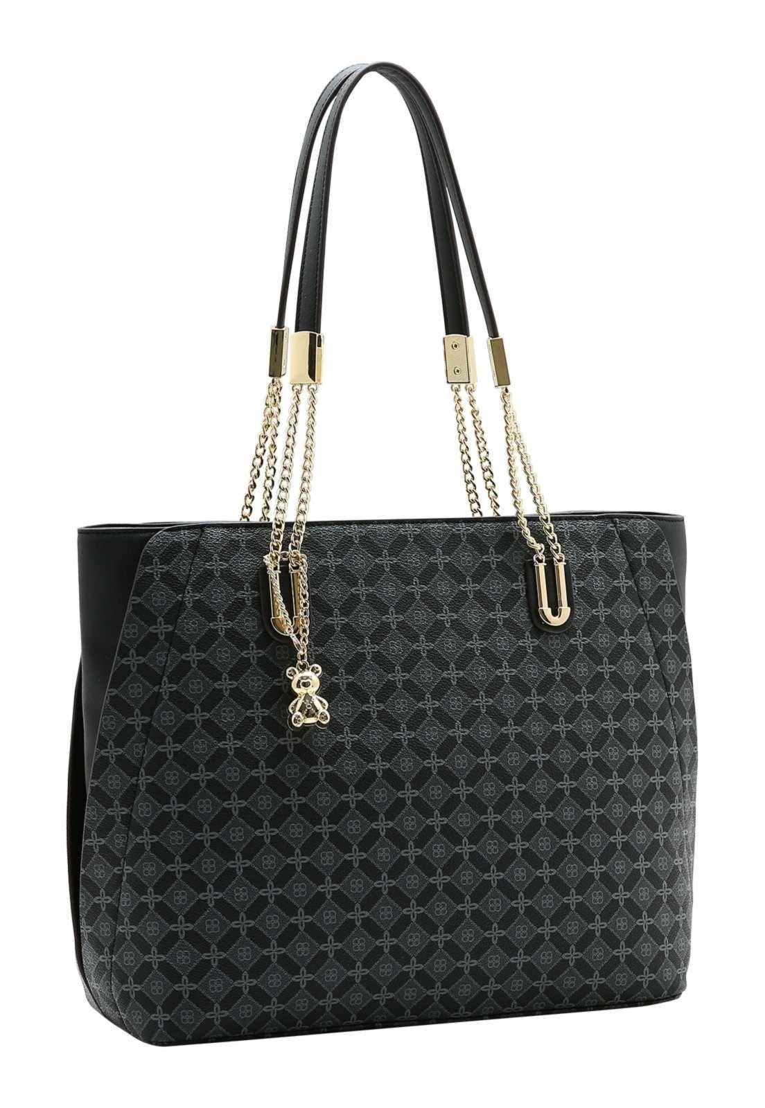 Bolsa Feminina Chenson Ombro Fashion Monograma 3485761 Preto