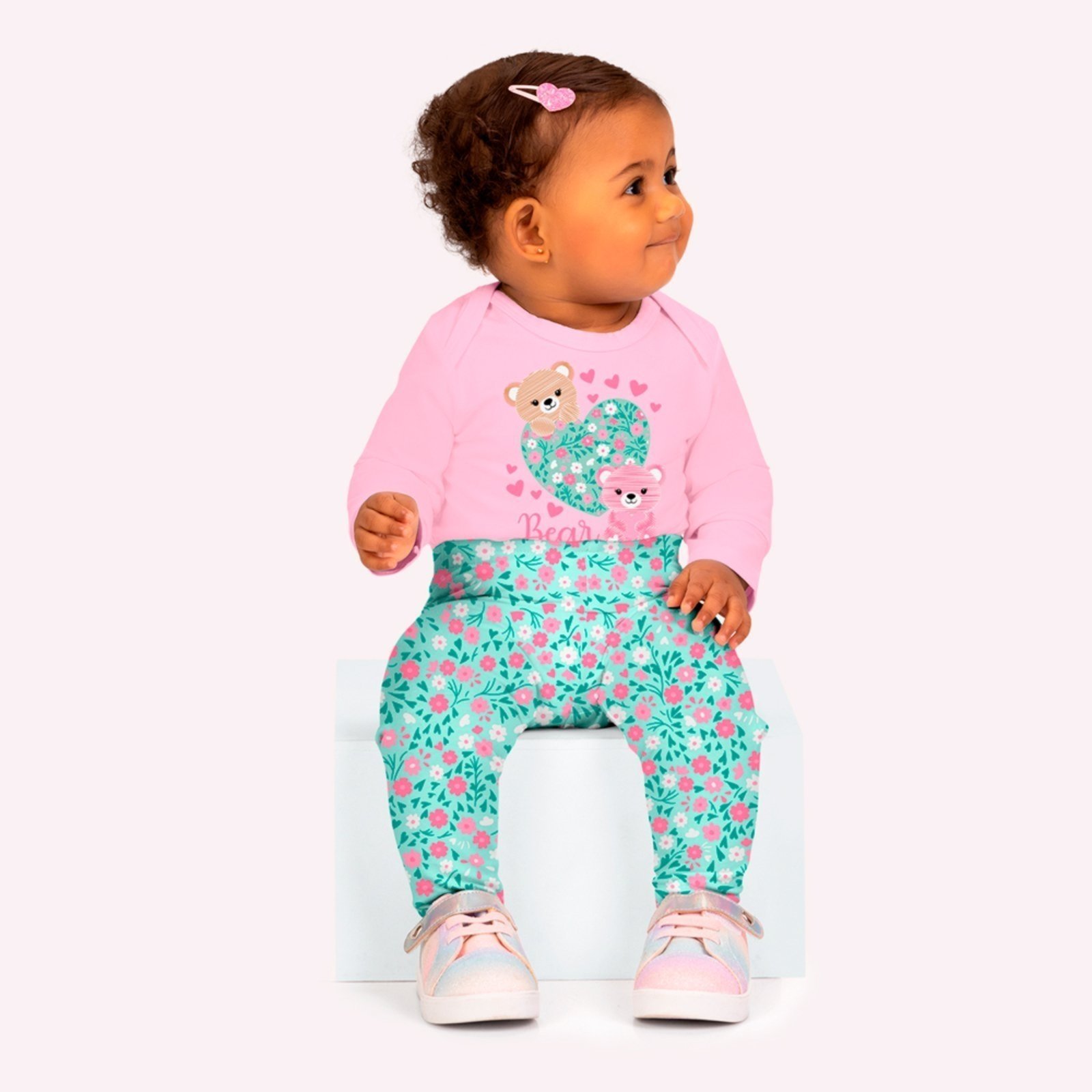 Infantil - Conjunto Menina Flores Kyly