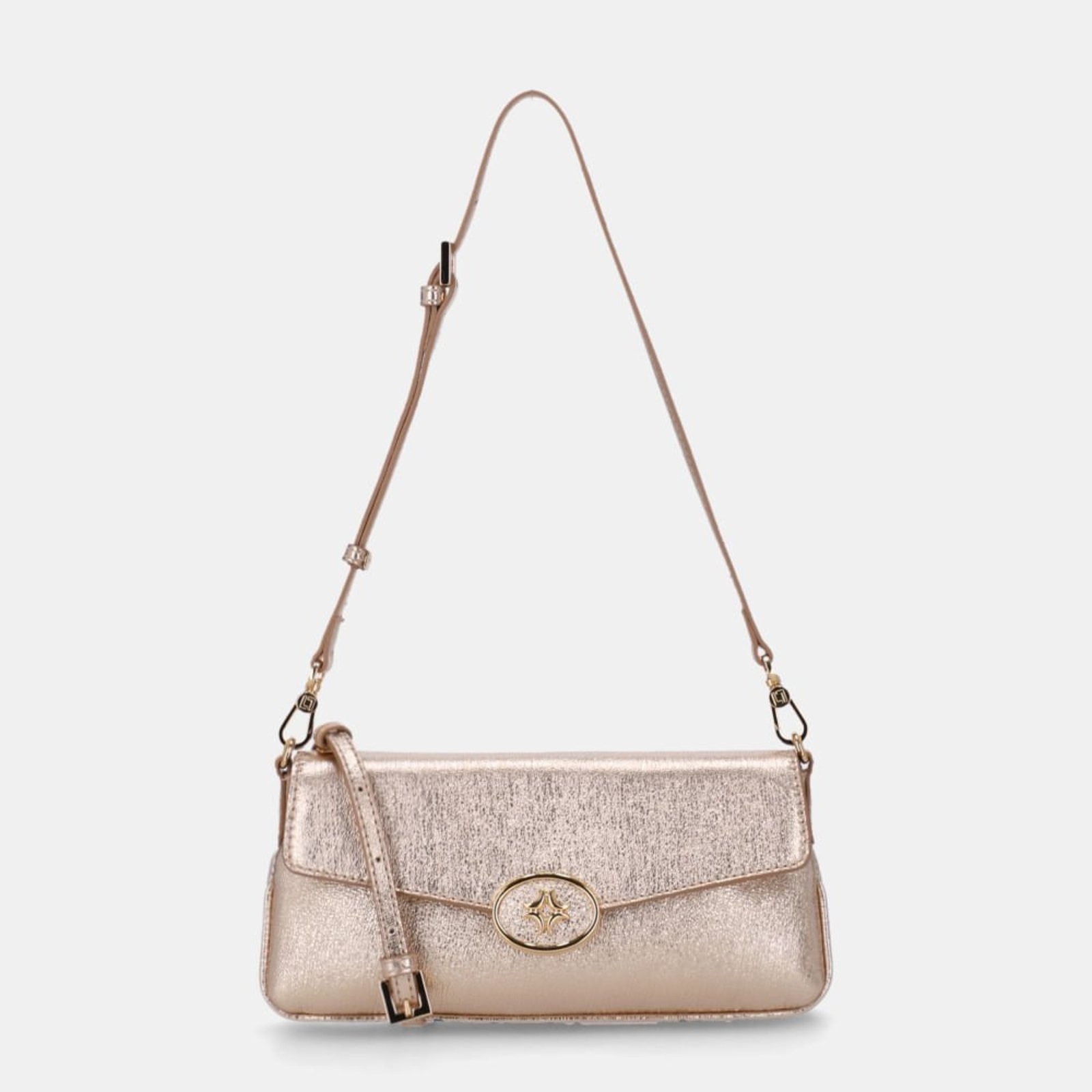 Bolsa Satchel Pequena Vênus Ouro - 2000953 Luz da Lua