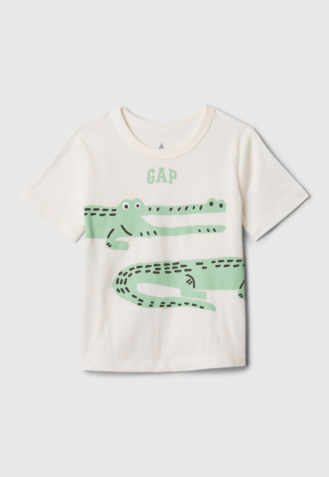 Camiseta GAP Crocodilo Branca