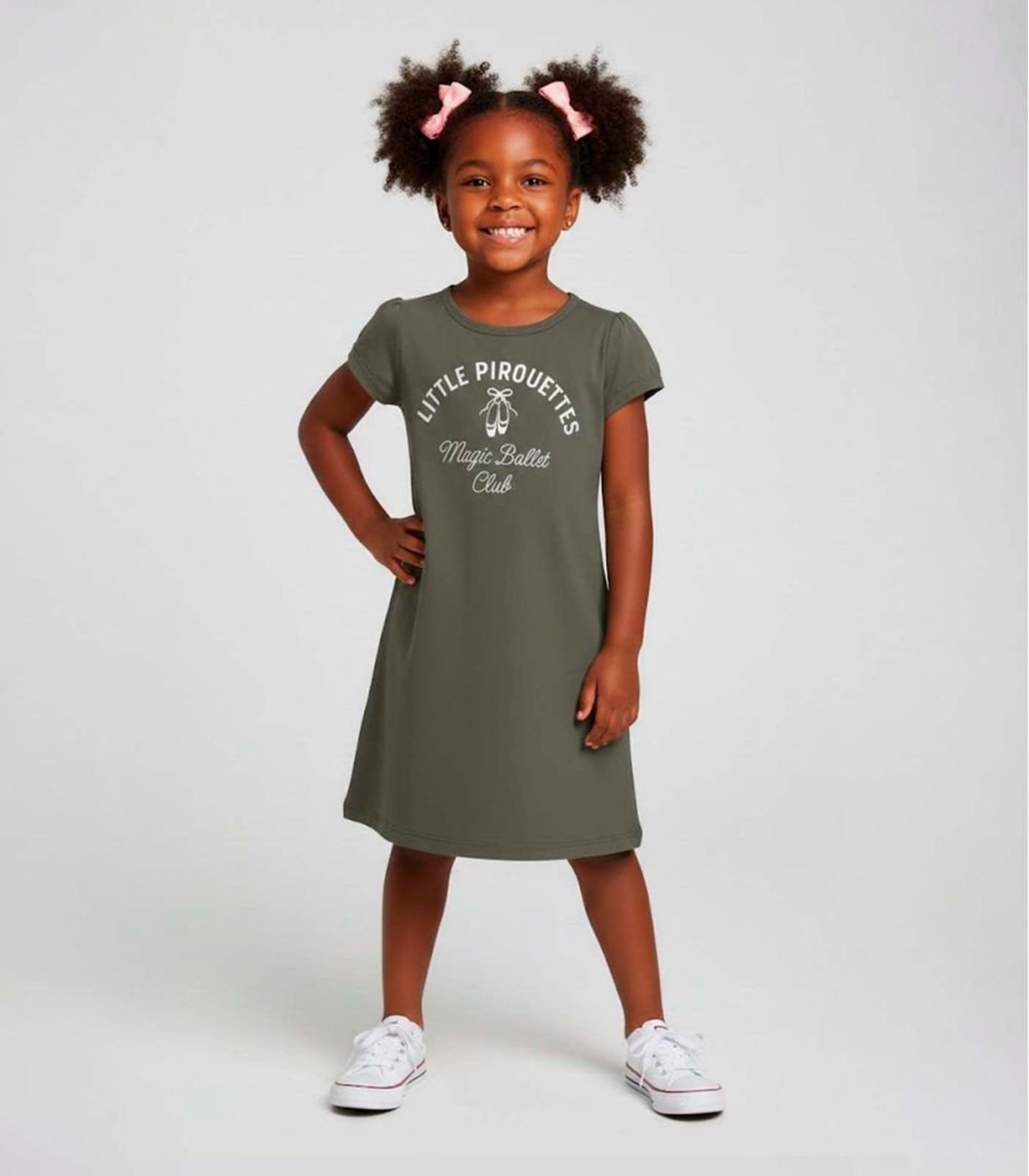 Infantil - Vestido Manga Curta Estampado Select Verde