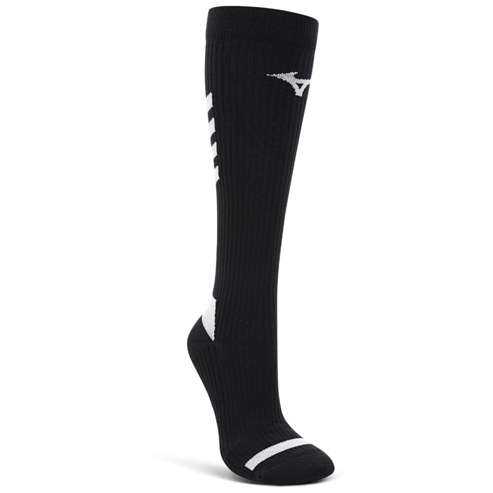 Vista 2 Meia Mizuno Compressão Performance II Cano Alto Tam. Mizuno preto