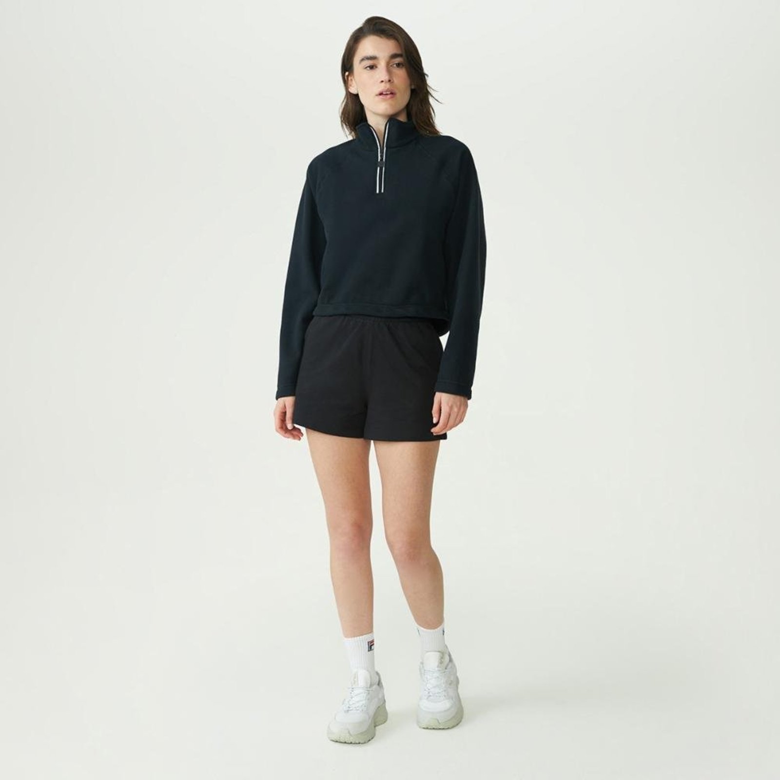 Blusa Fila Cropped F-Box Feminina Preto