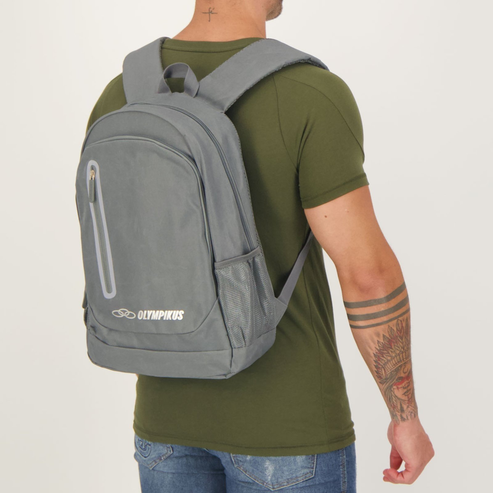 Mochila Olympikus Braze Cinza