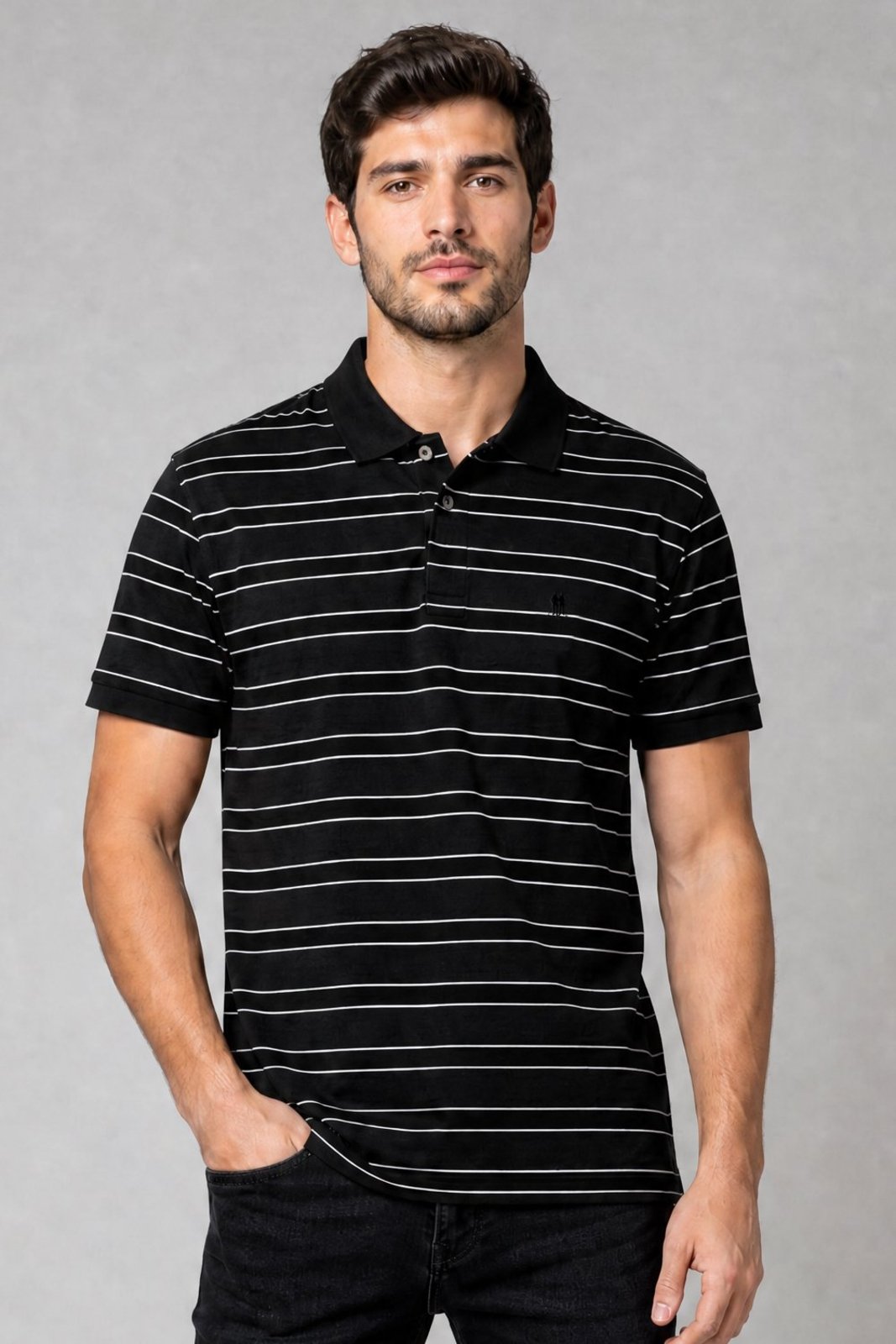 Polo Piquet Masculina Listrada Polo Wear