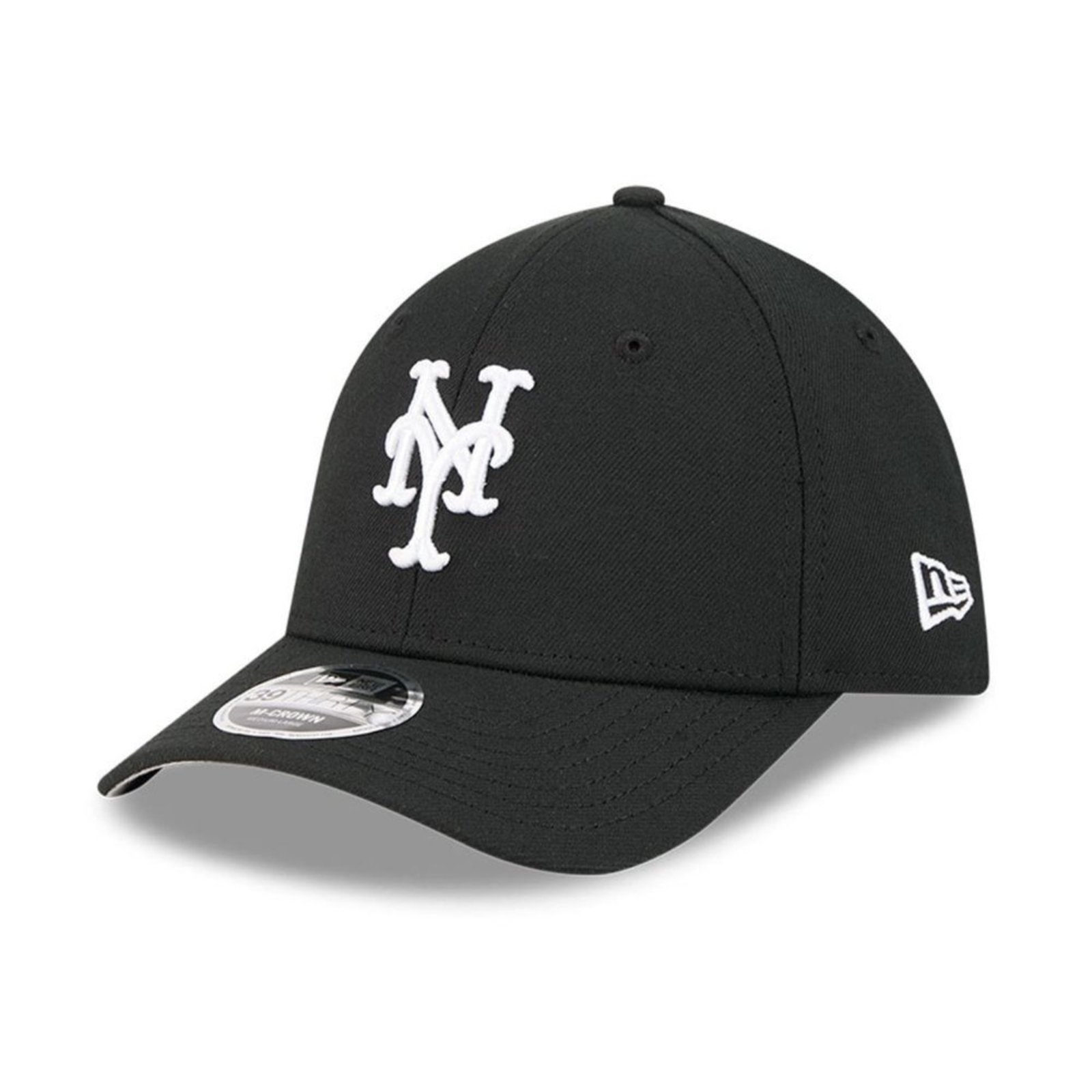 Bone New Era 39THIRTY M-Crown New York Mets MLB Preto