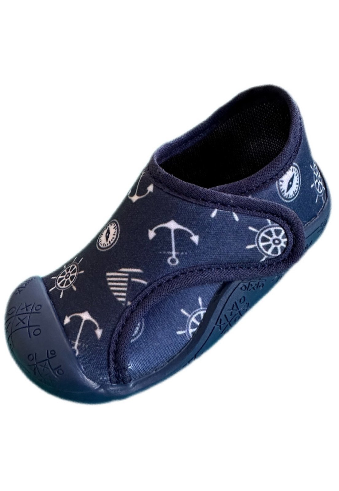 Infantil – Tênis meia Solzim calce fácil Ancora Azul
