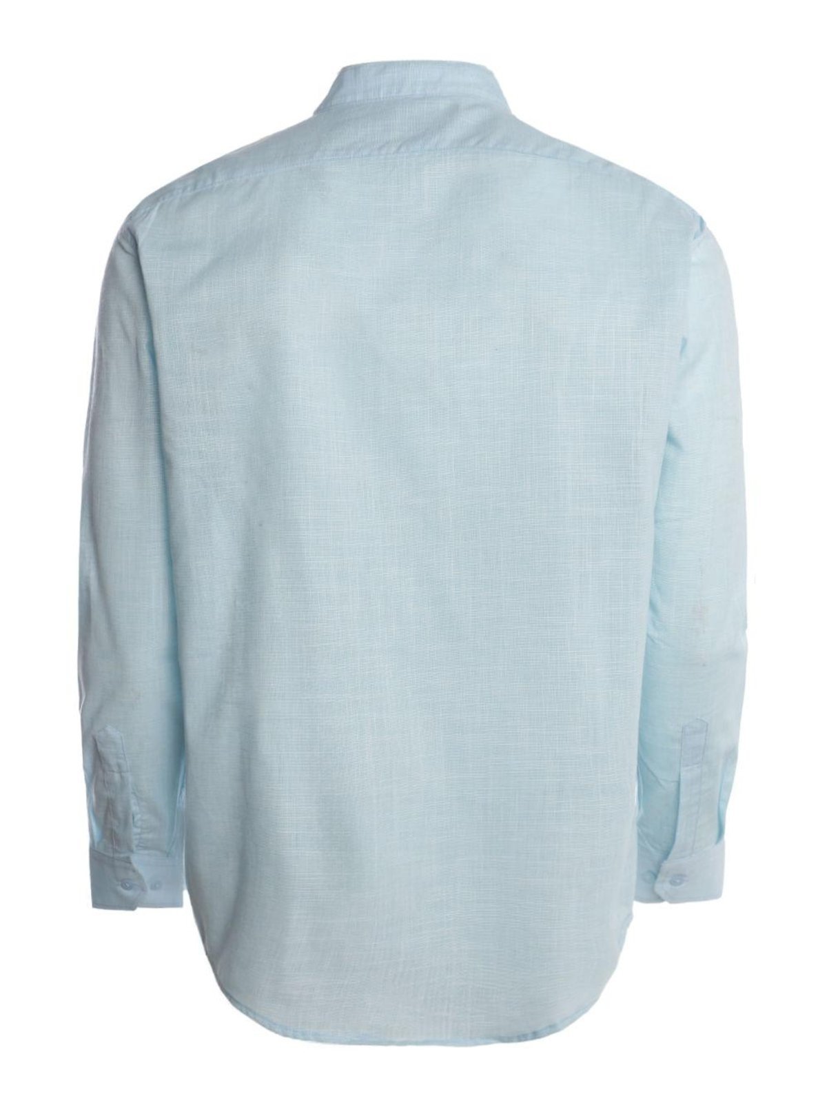 Vista 3 Camisa Slim Gola Padre Eletrón Masculina AZUL CLARO unico azul Elétron unico azul