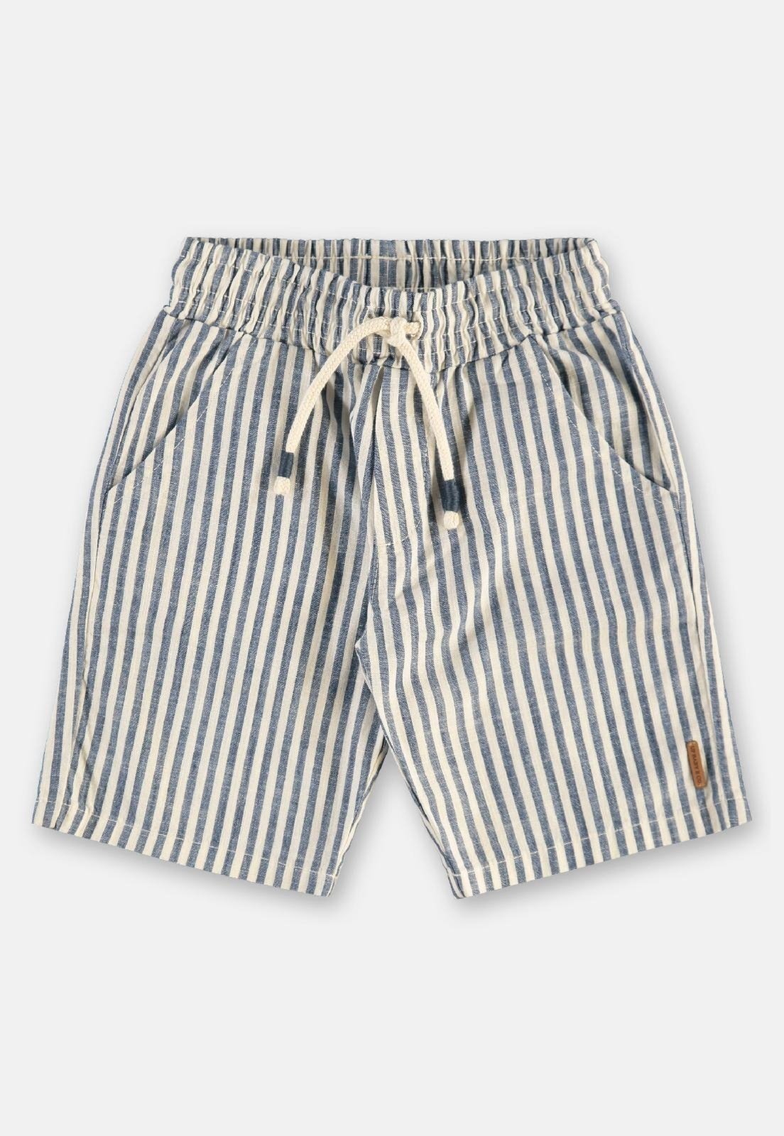 Infantil - Bermuda Listrada Up Baby Azul