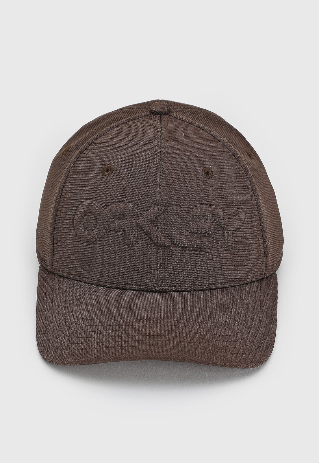 Boné Oakley 6 Panel Stretch Hat Embossed Marrom