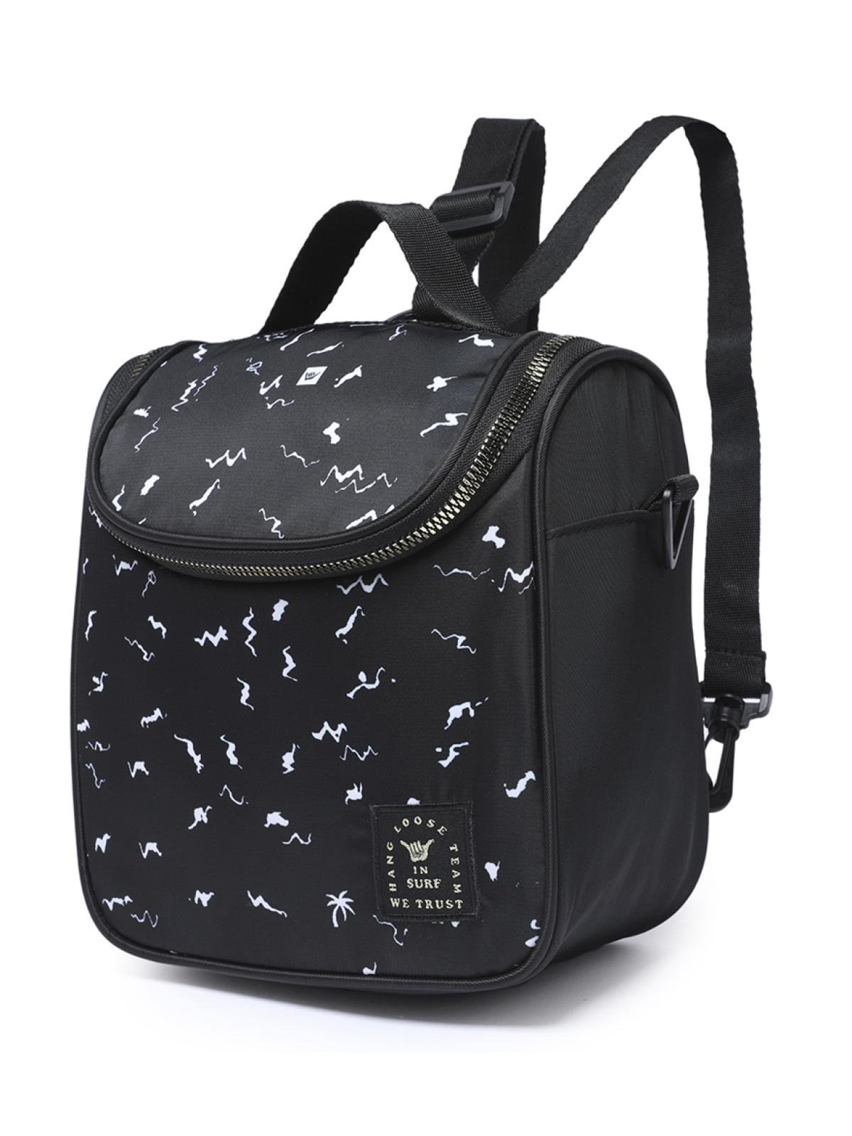 Vista 3 Lancheira Tiracolo hang Loose Bolsa térmica fitness preto Hang Loose preto