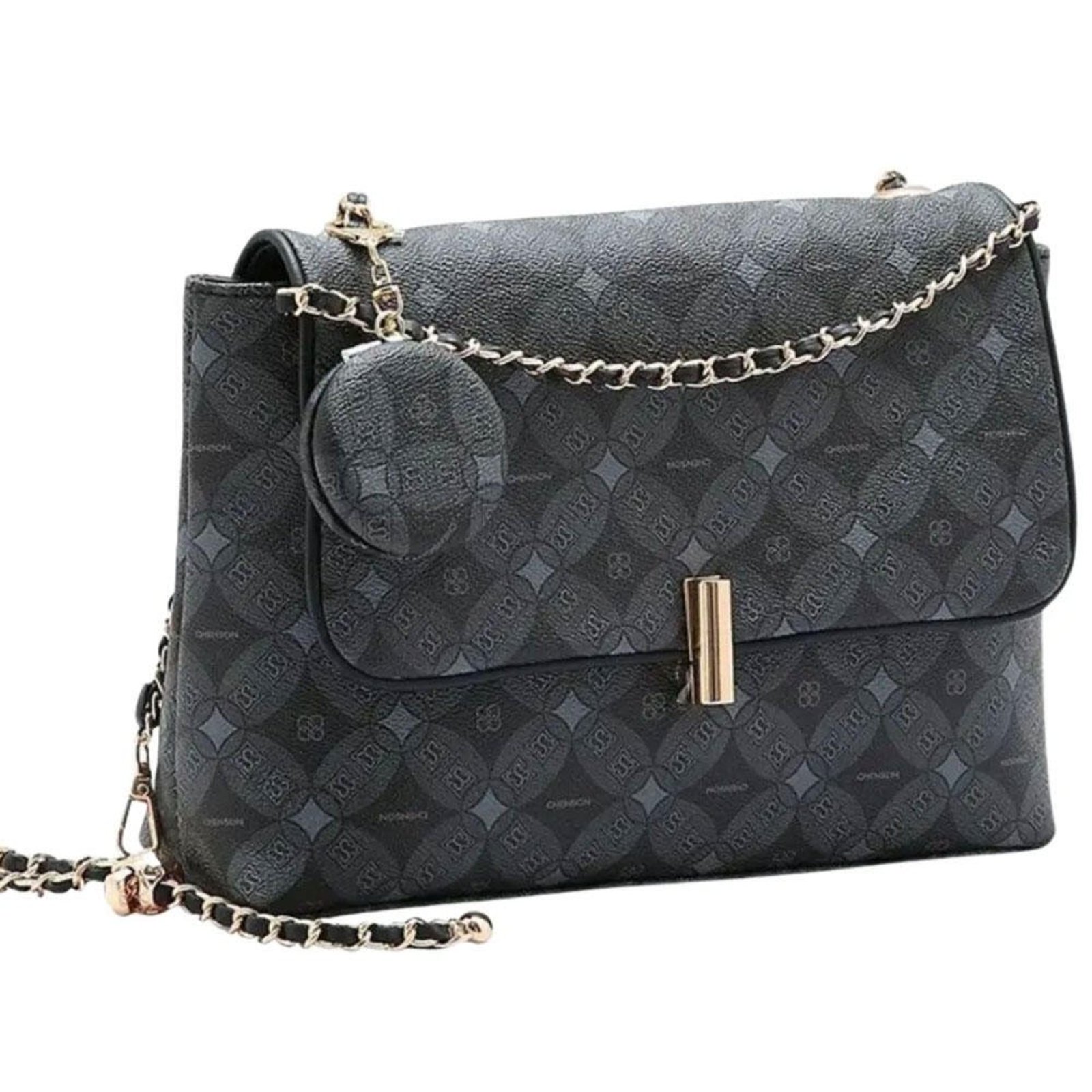 Bolsa Feminina Transversal Chenson Cg85377 1825377 Preto