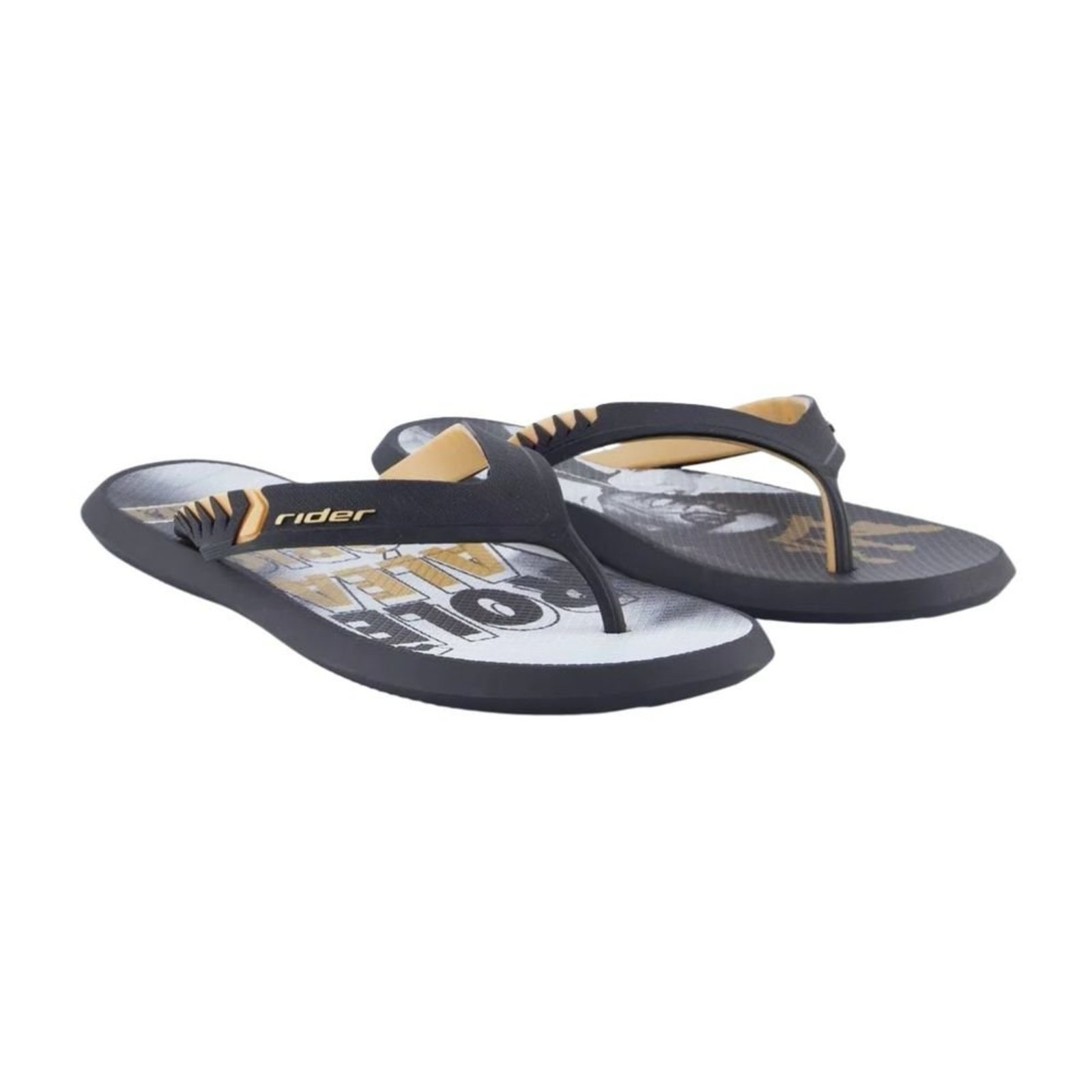 Vista 3 Chinelo Masculino Dedo Rider R1 Prime R10 preto Rider preto