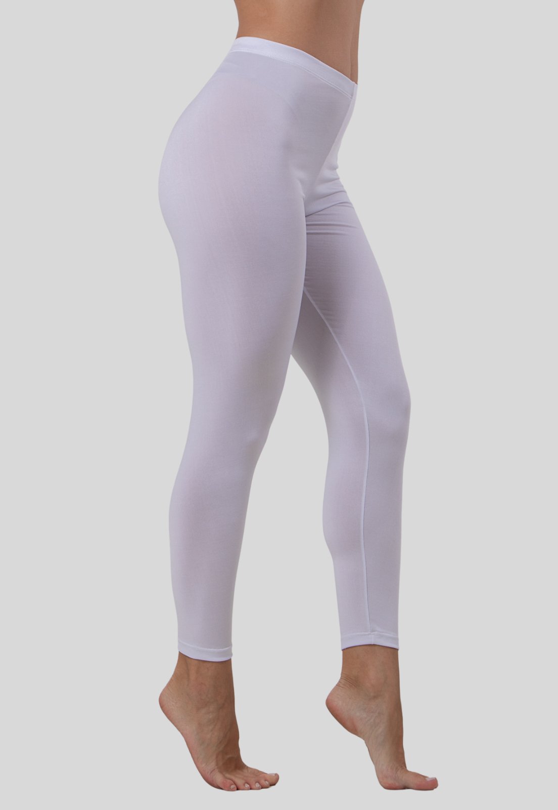 Vista 3 Calça Anágua Feminina Segunda Pele Evita Atrito Confortável Rioutlet branco Rioutlet branco