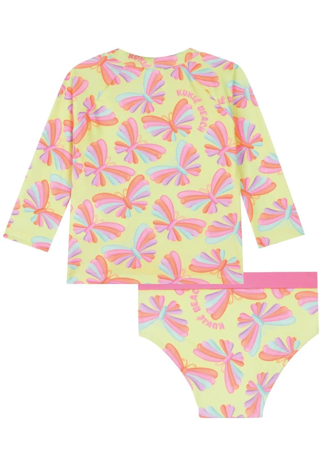 Vista 2 Conjunto Kit Praia UV Menina Kukiê 1 unico Kukiê unico