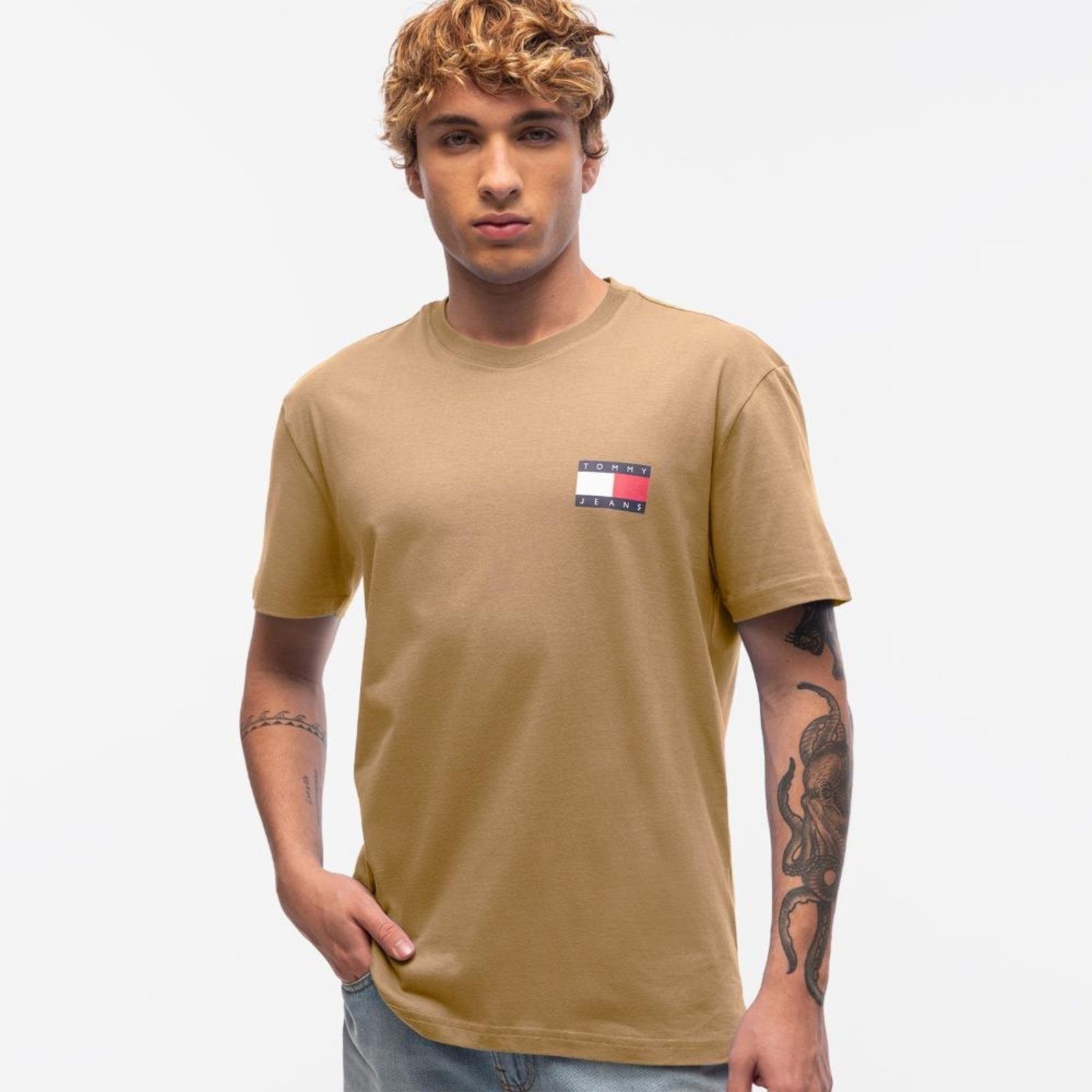 Vista 2 Camiseta Tommy Logo Slim - EEG Tommy Jeans azul Tommy Jeans azul