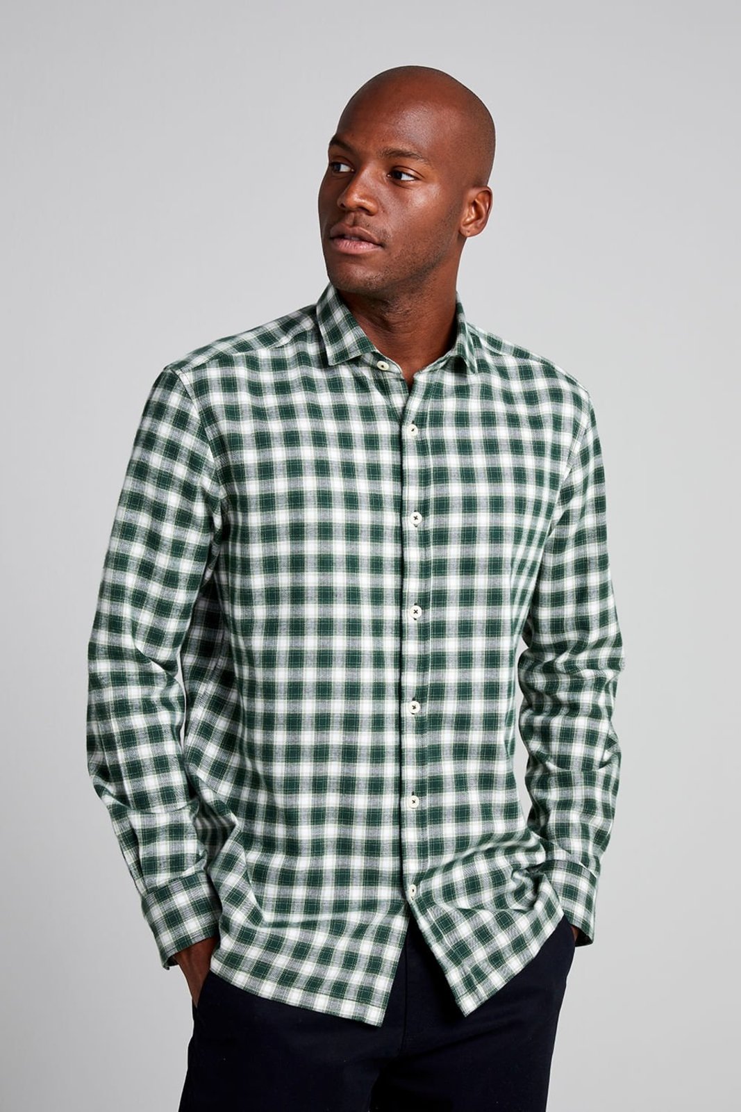 HIGHSTIL Camisa Xadrez Flanela Comfort - Verde