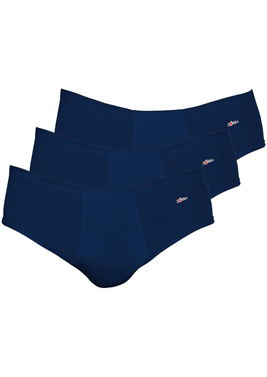 Kit com 3 Cuecas Slip Zorba com Abertura 172 Azul Marinho