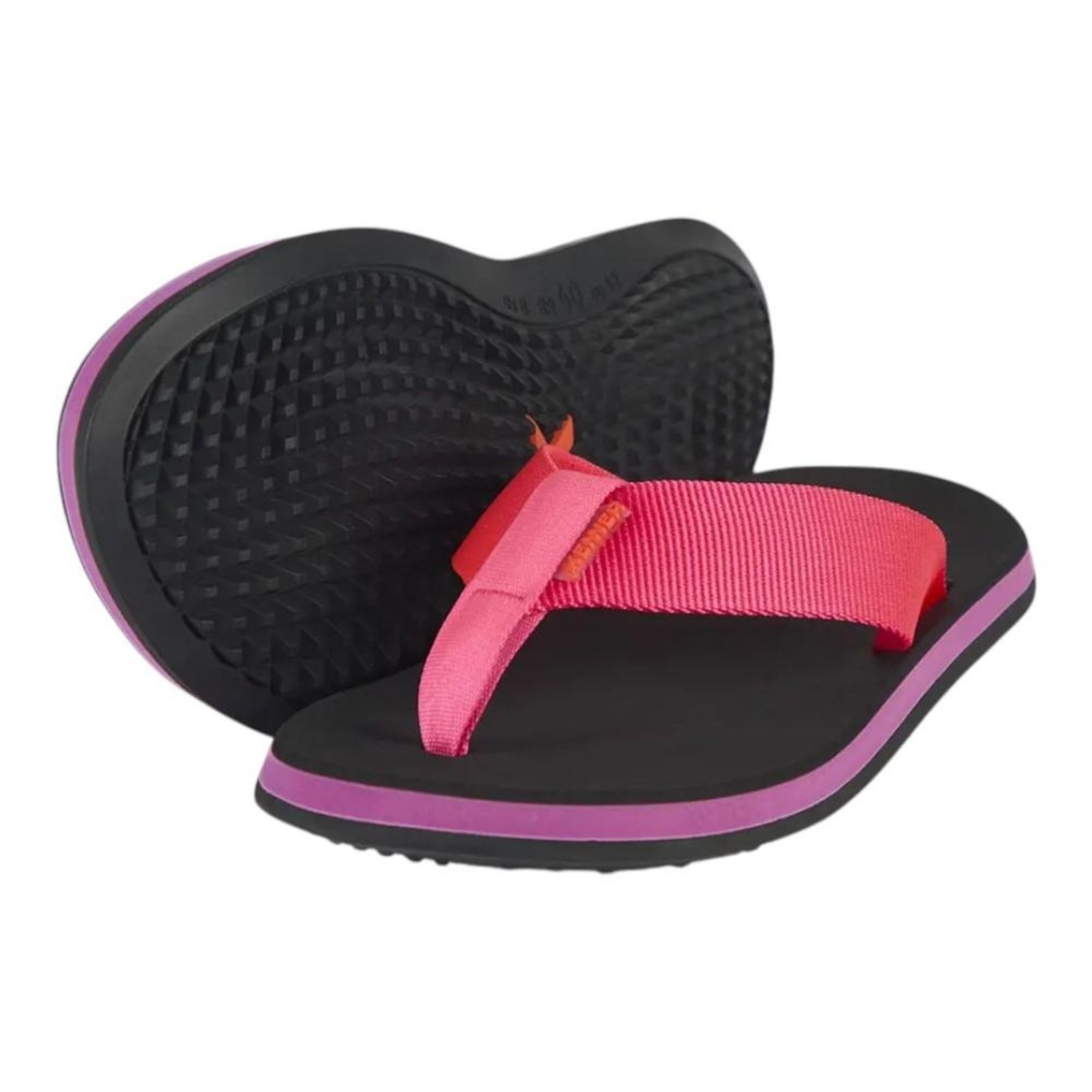 Chinelo Kenner Legend Pro Preto e Rosa Neon Masculino Preto