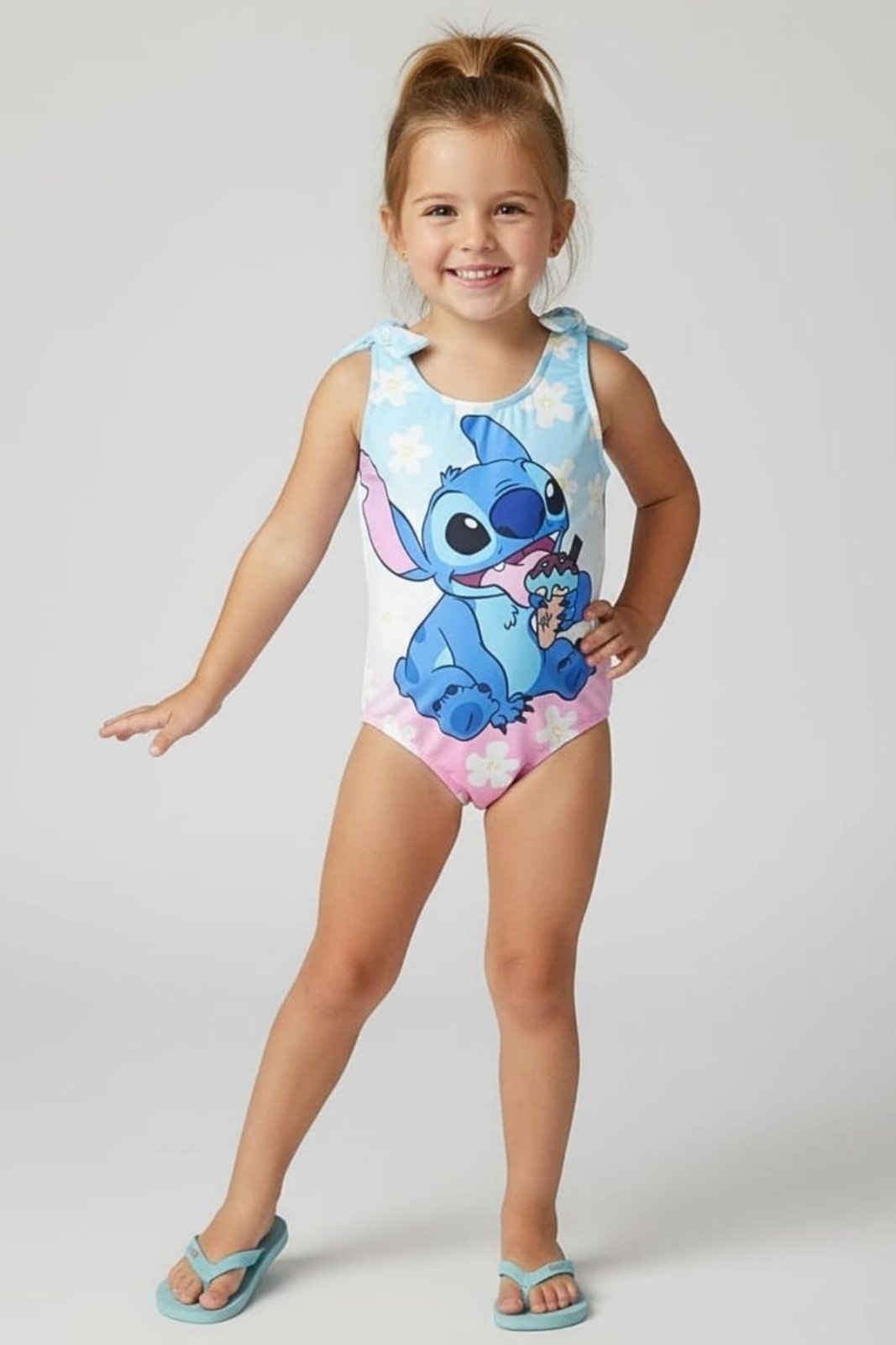 Maiô Feminino Stitch Azul