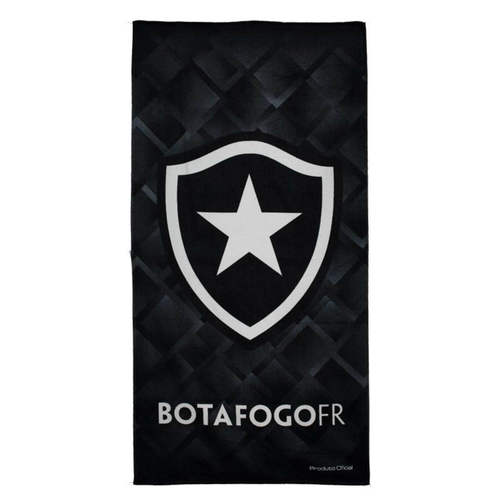 Toalha De Banho Bouton Veludo Botafogo Escudo Preto