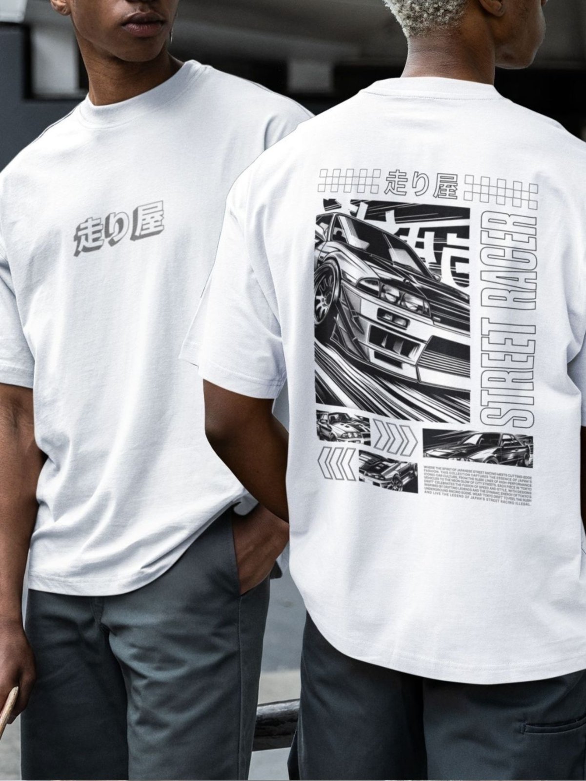Camiseta Básica Masculina GuGi Street Car Race Branco