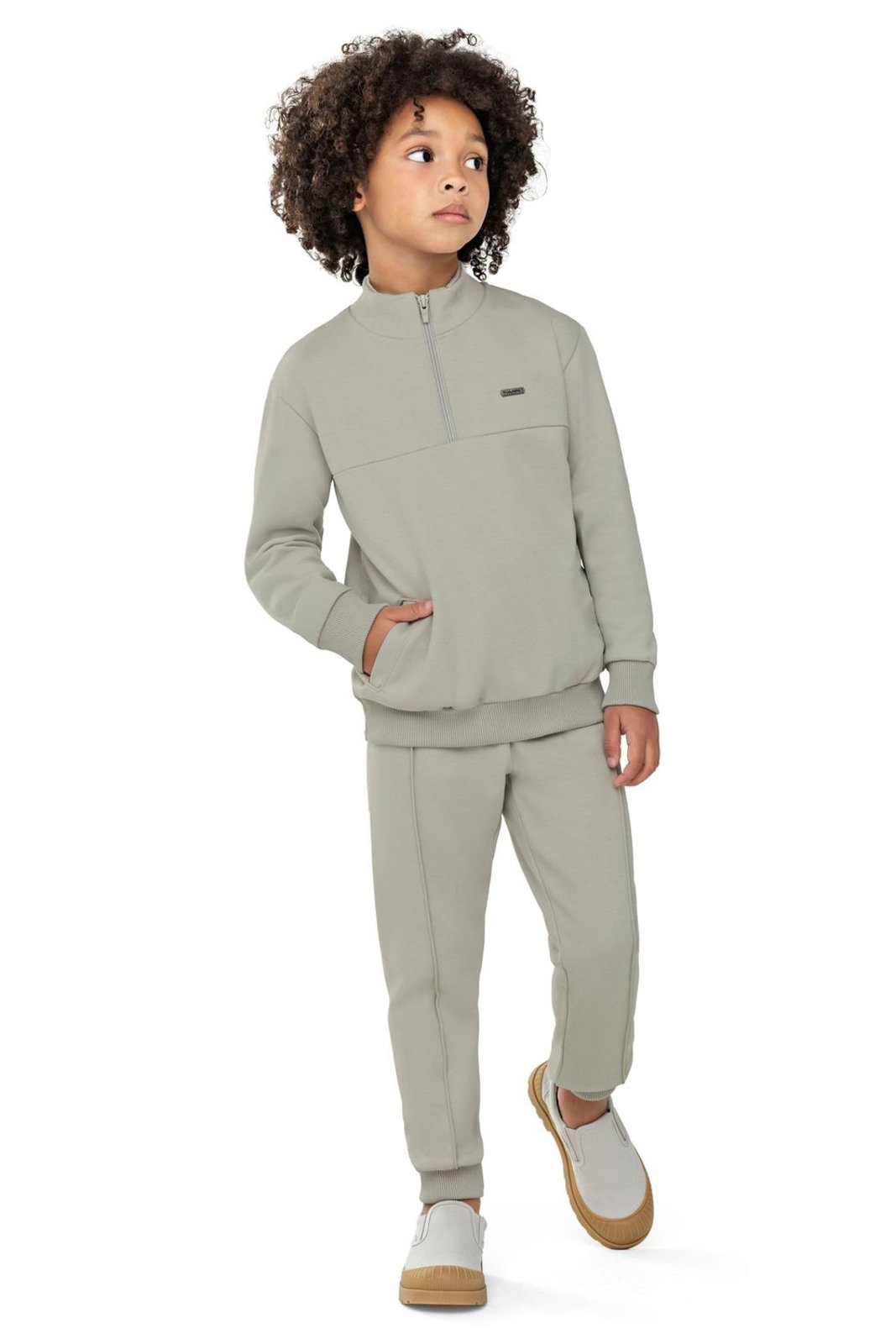 Infantil - Conjunto Menino Esportivo Zíper Colorittá Verde