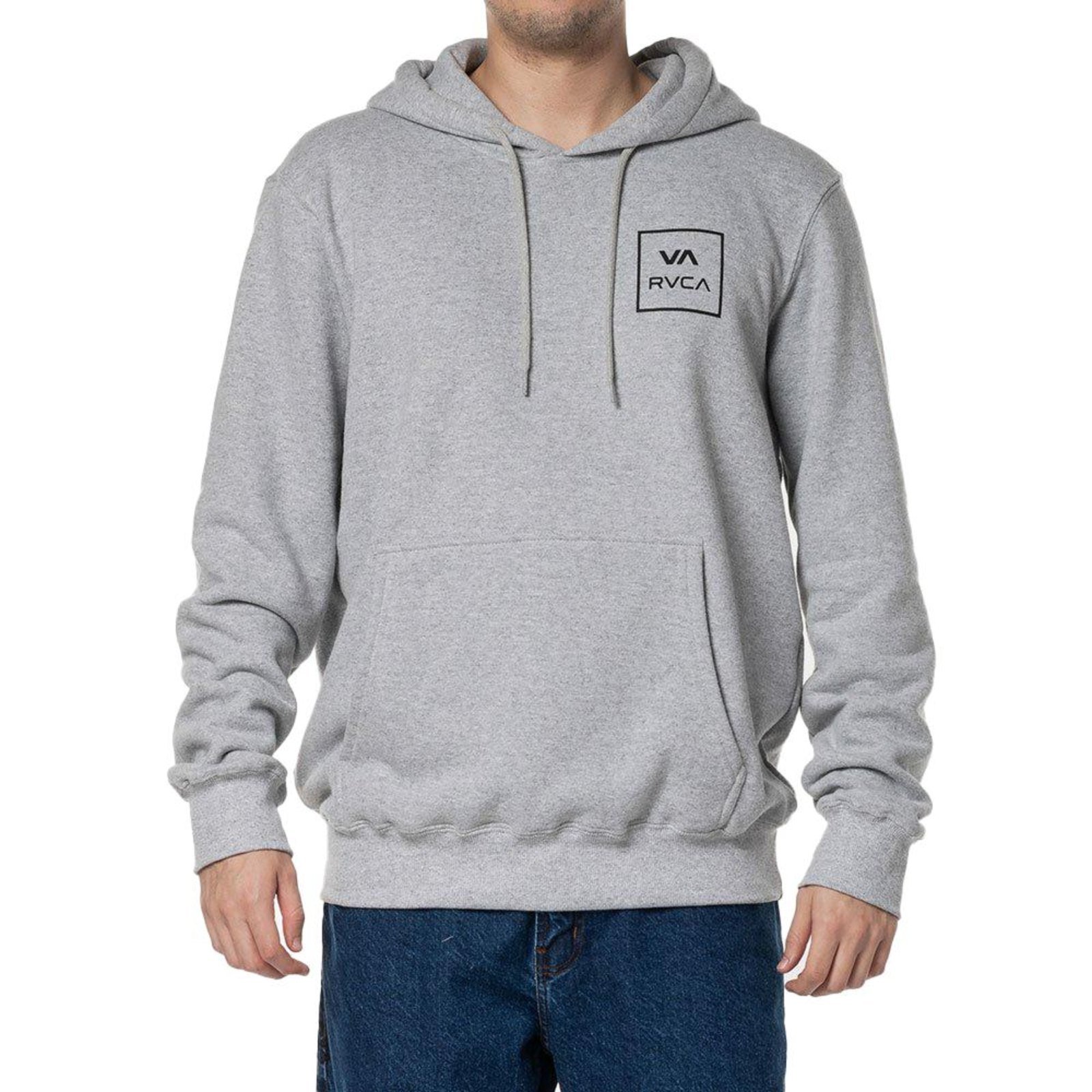 Moletom RVCA Canguru VA All The Way 290G WT24 Cinza Mescla
