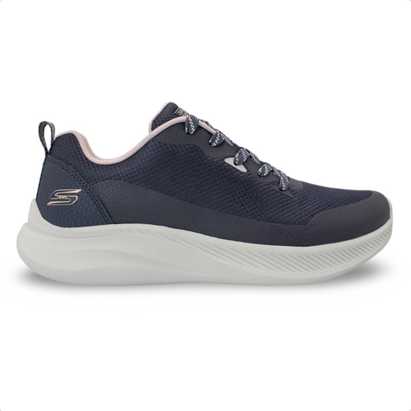 Tênis Skechers Feminino Bobs Moda Flex Treino Azul Marinho