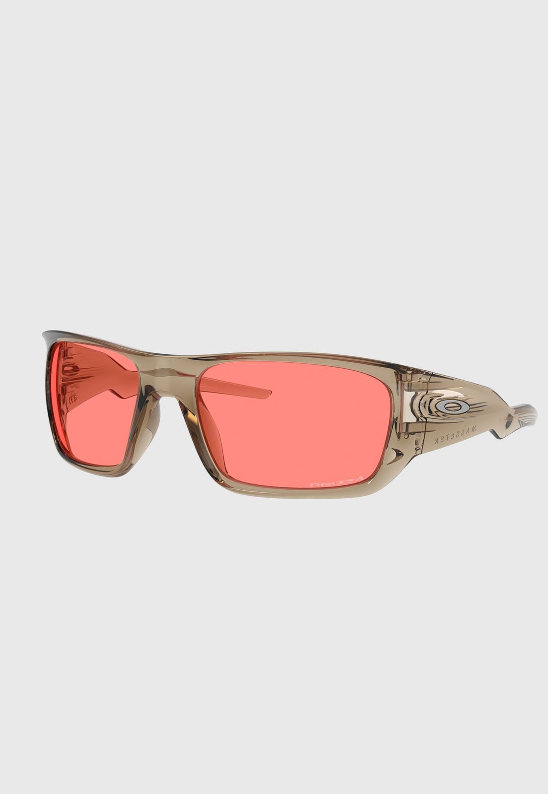 Óculos de Sol Oakley Masseter Armação Translúcida Marrom