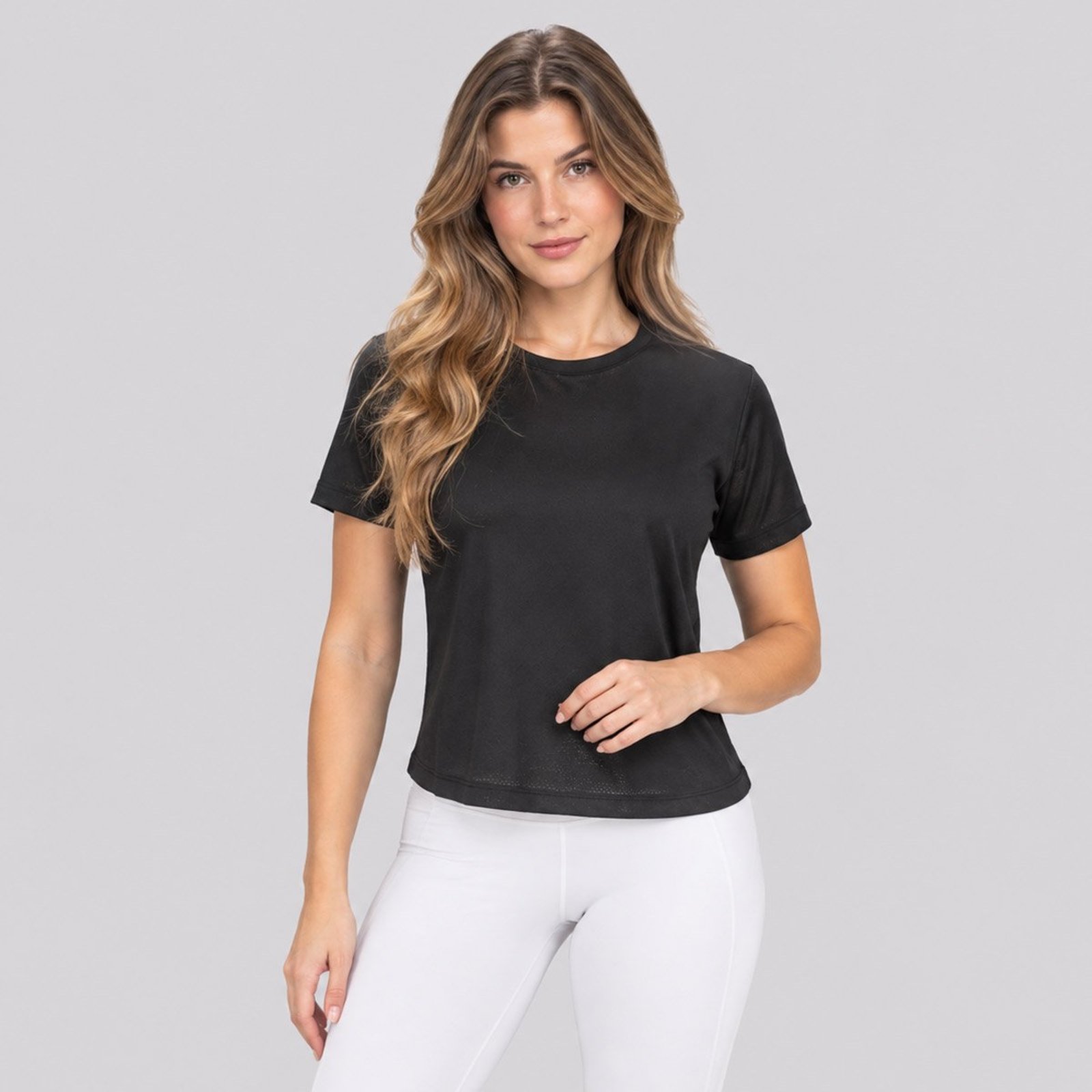 Camiseta Fila Cropped Rise Airy Feminina Preta