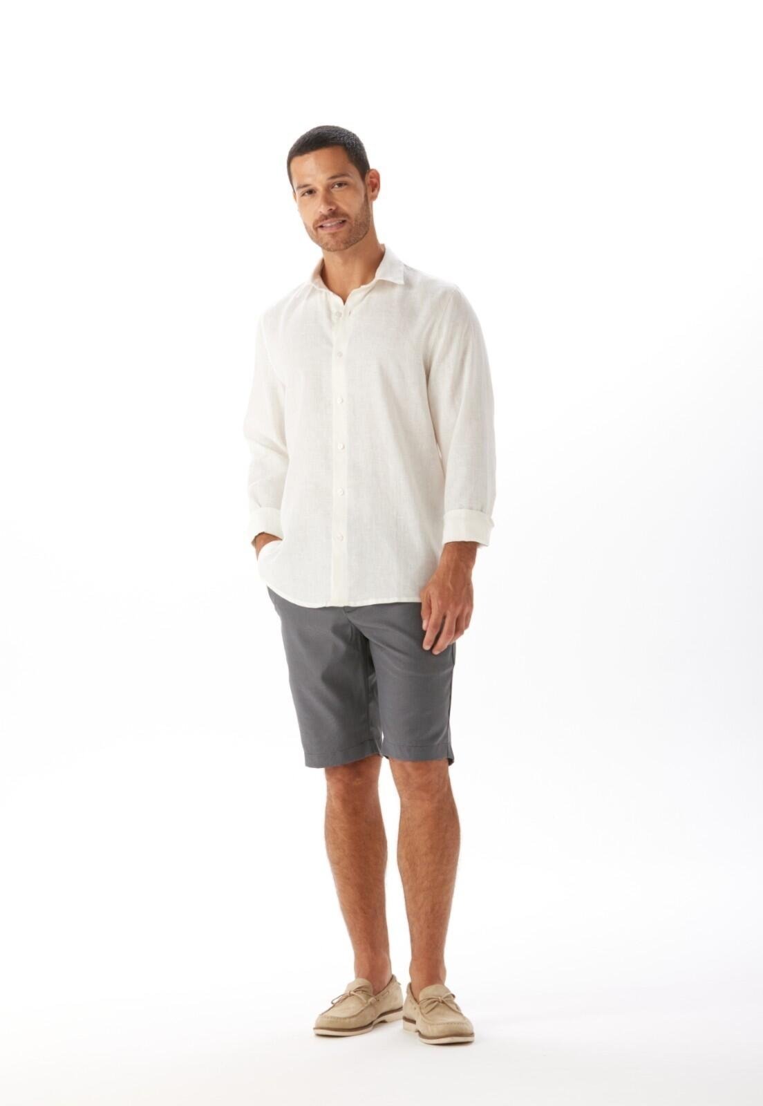 Bermuda Slim Com Cordão Traymon Preto