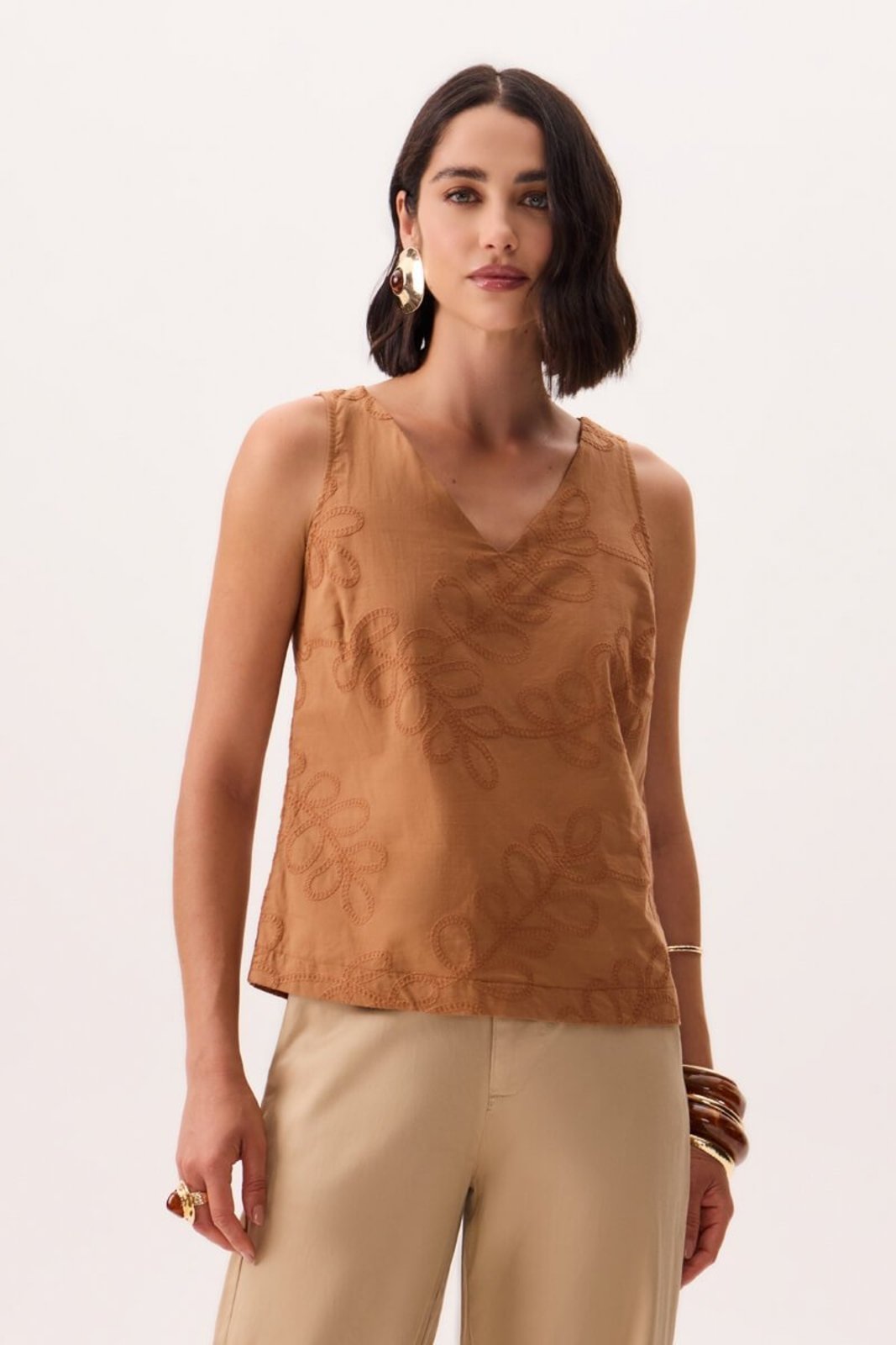 Regata Solta Feminina Flor de Lis