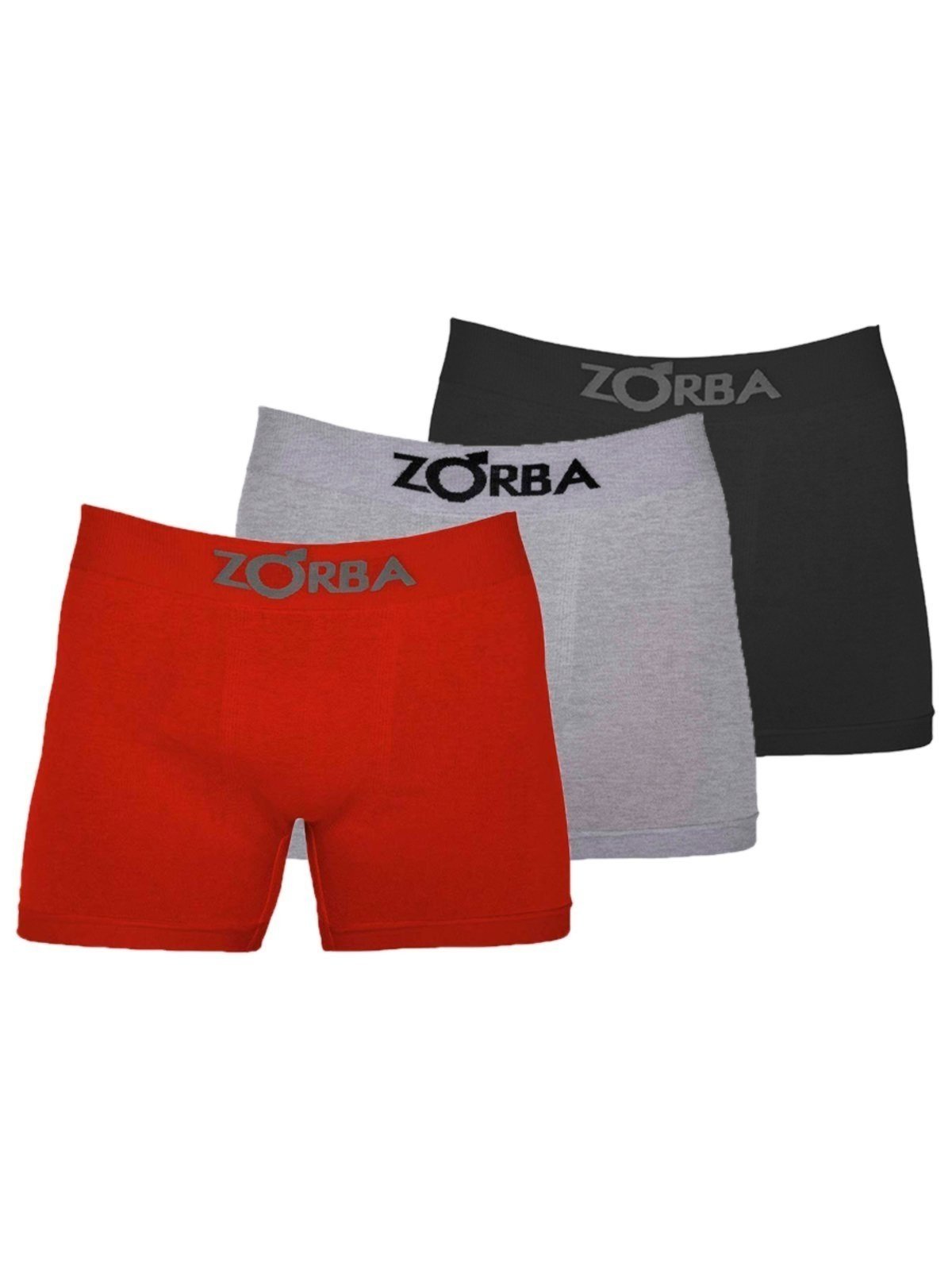 Kit com 3 Cuecas Boxer Zorba 781 Colorido Vermelho