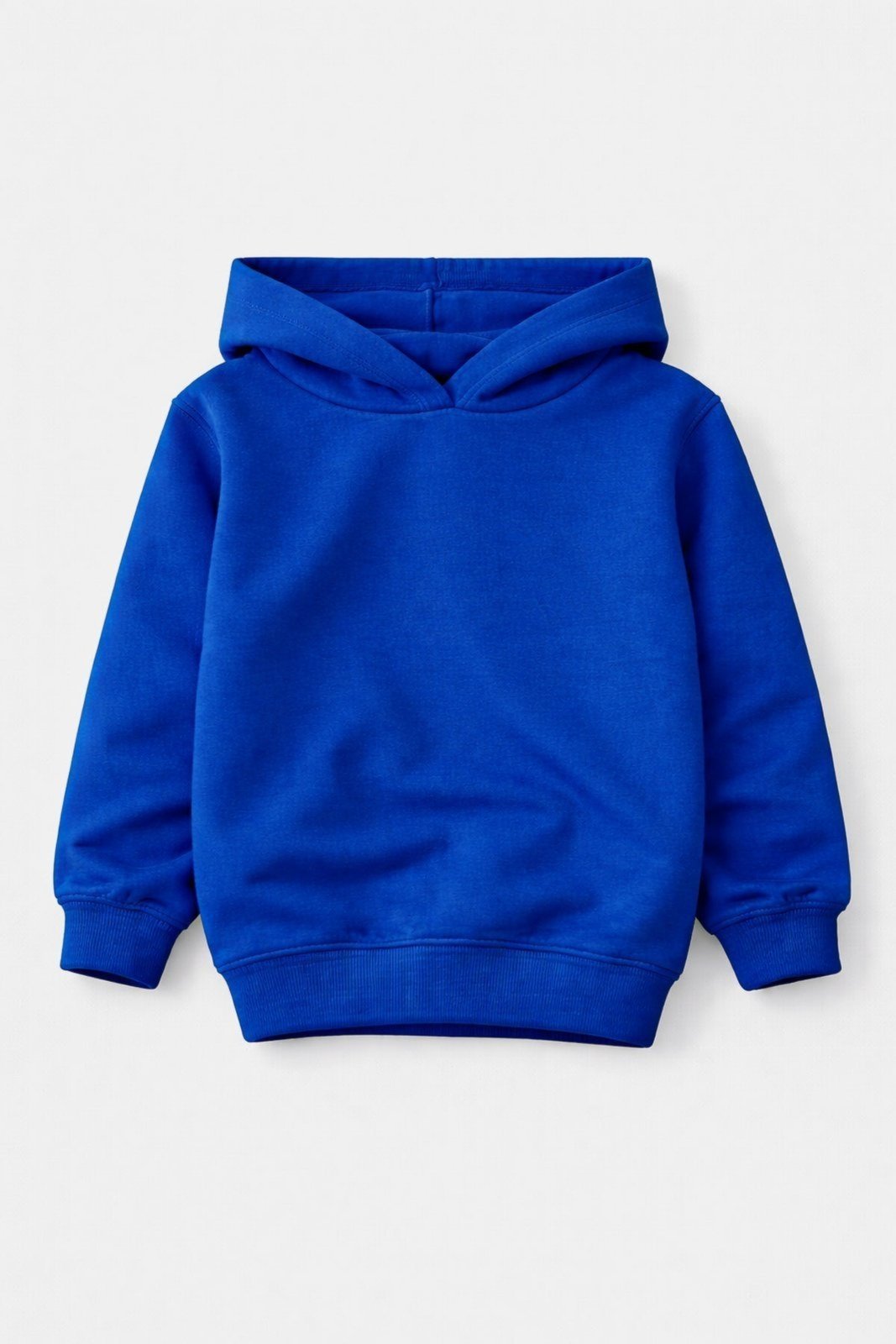 Vista 2 Infantil - Blusão Moletom Peluciado Básico Royal Babei no Look azul Babei no Look azul
