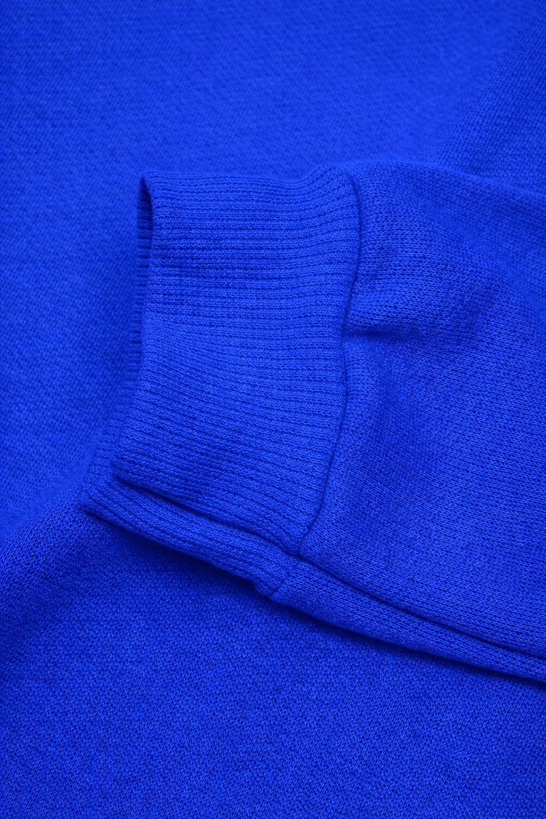 Vista 3 Infantil - Blusão Moletom Peluciado Básico Royal Babei no Look azul Babei no Look azul