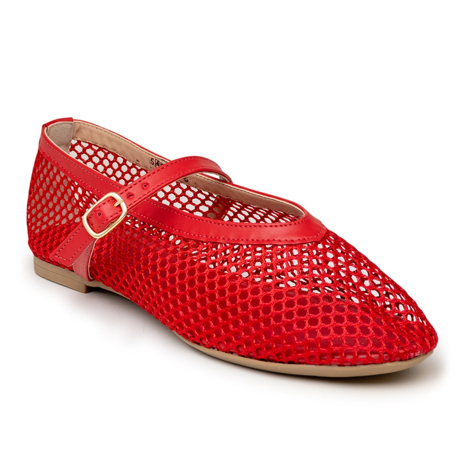 Vista 3 Sapatilha Feminina Boneca Tela 5400 Vermelha vermelho vermelho
