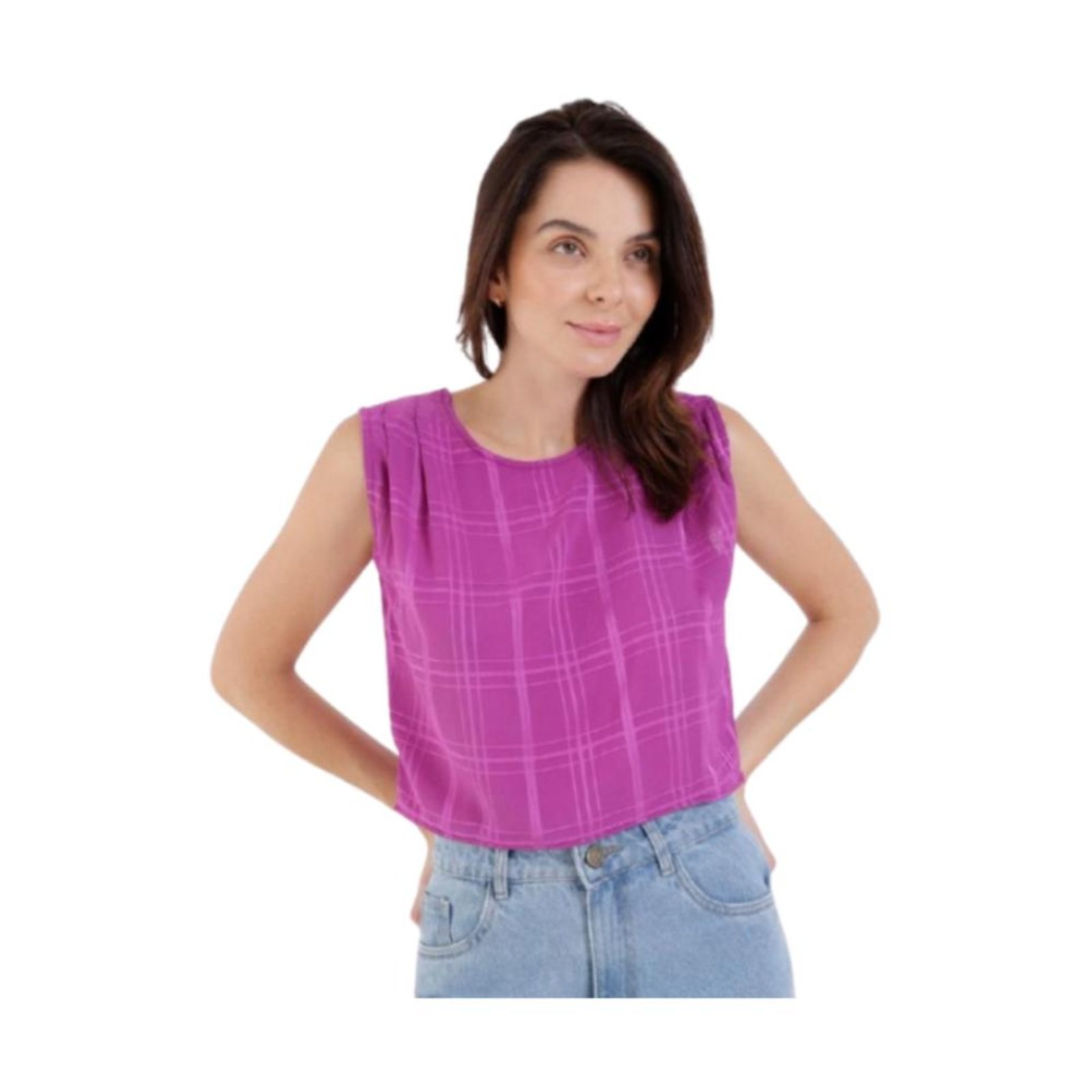 Vista 2 Blusa Regata Autentique Feminina rosa Autentique rosa