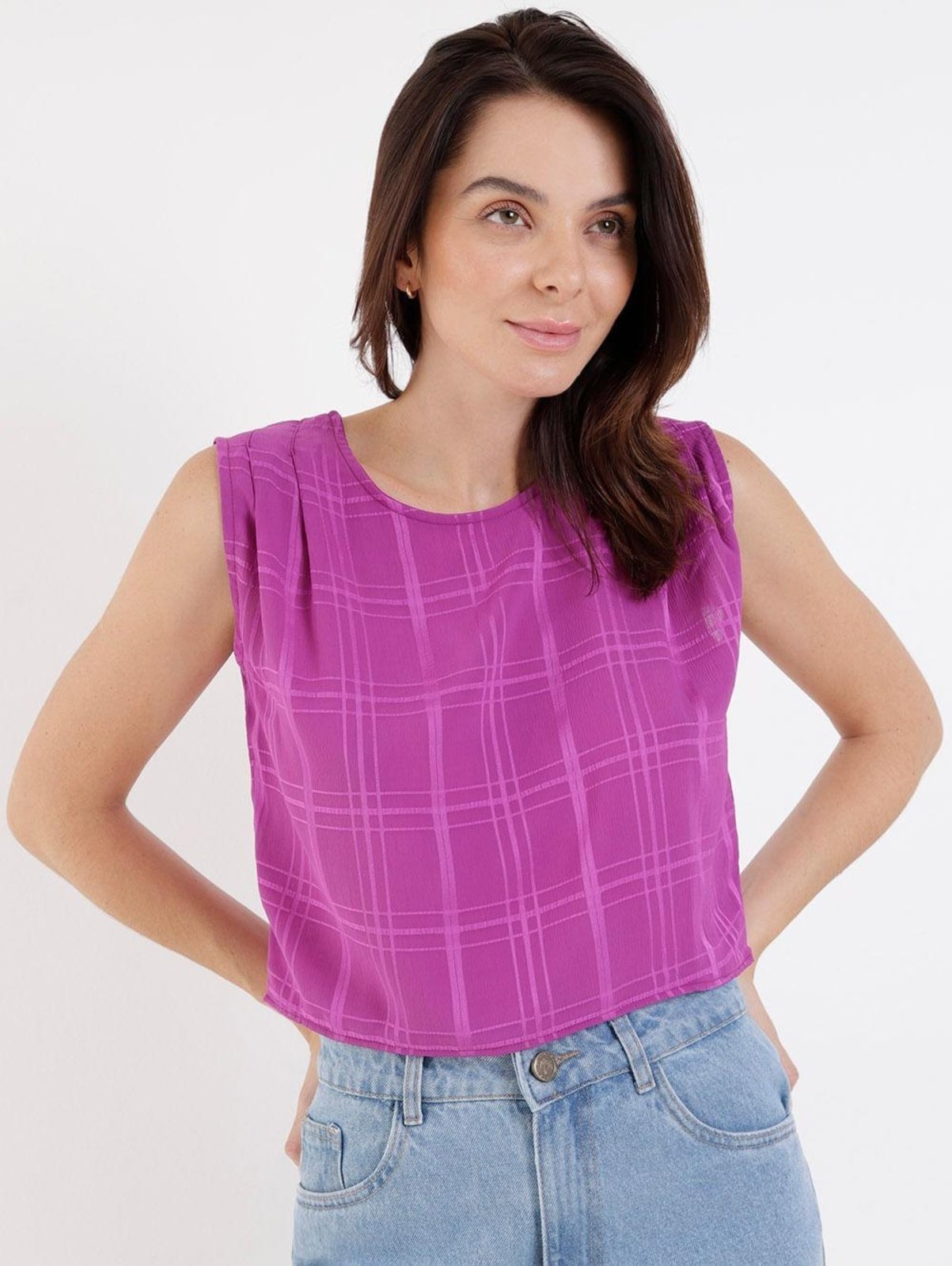 Vista 3 Blusa Regata Autentique Feminina rosa Autentique rosa