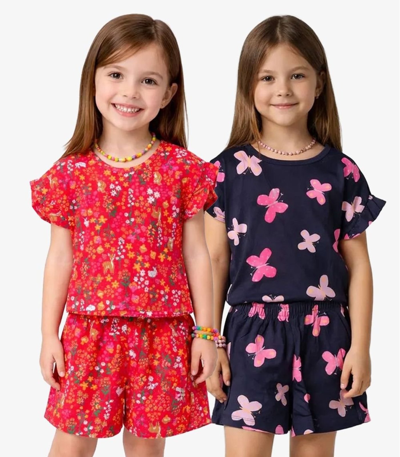 Infantil - Kit 2 Conjuntos Infantis Menina Com Babado Select Sortido