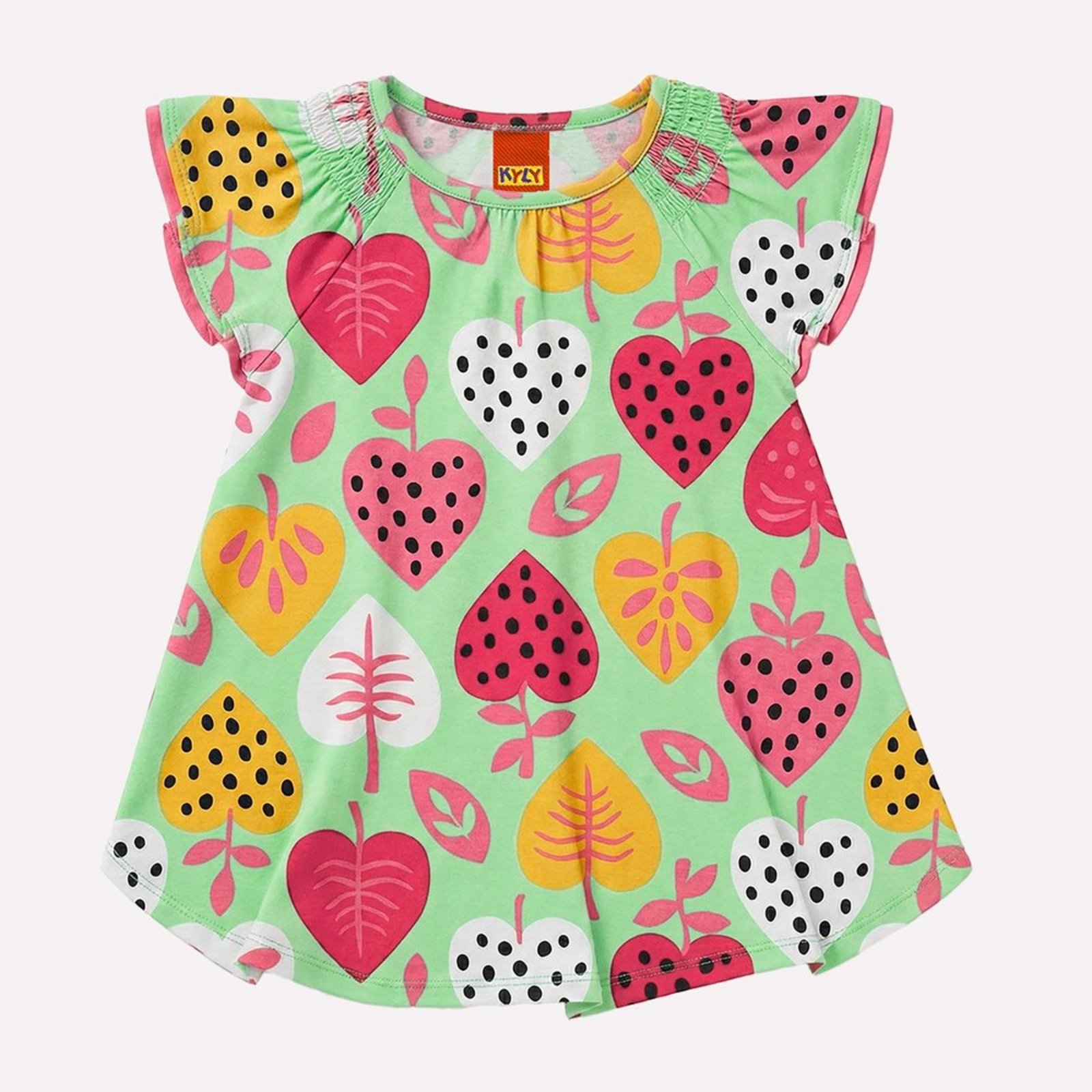 Infantil - Vestido Menina Corações Kyly