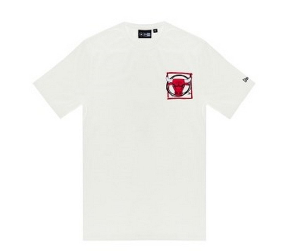 Camiseta New Era Regular Chicago Bulls NBA Branco