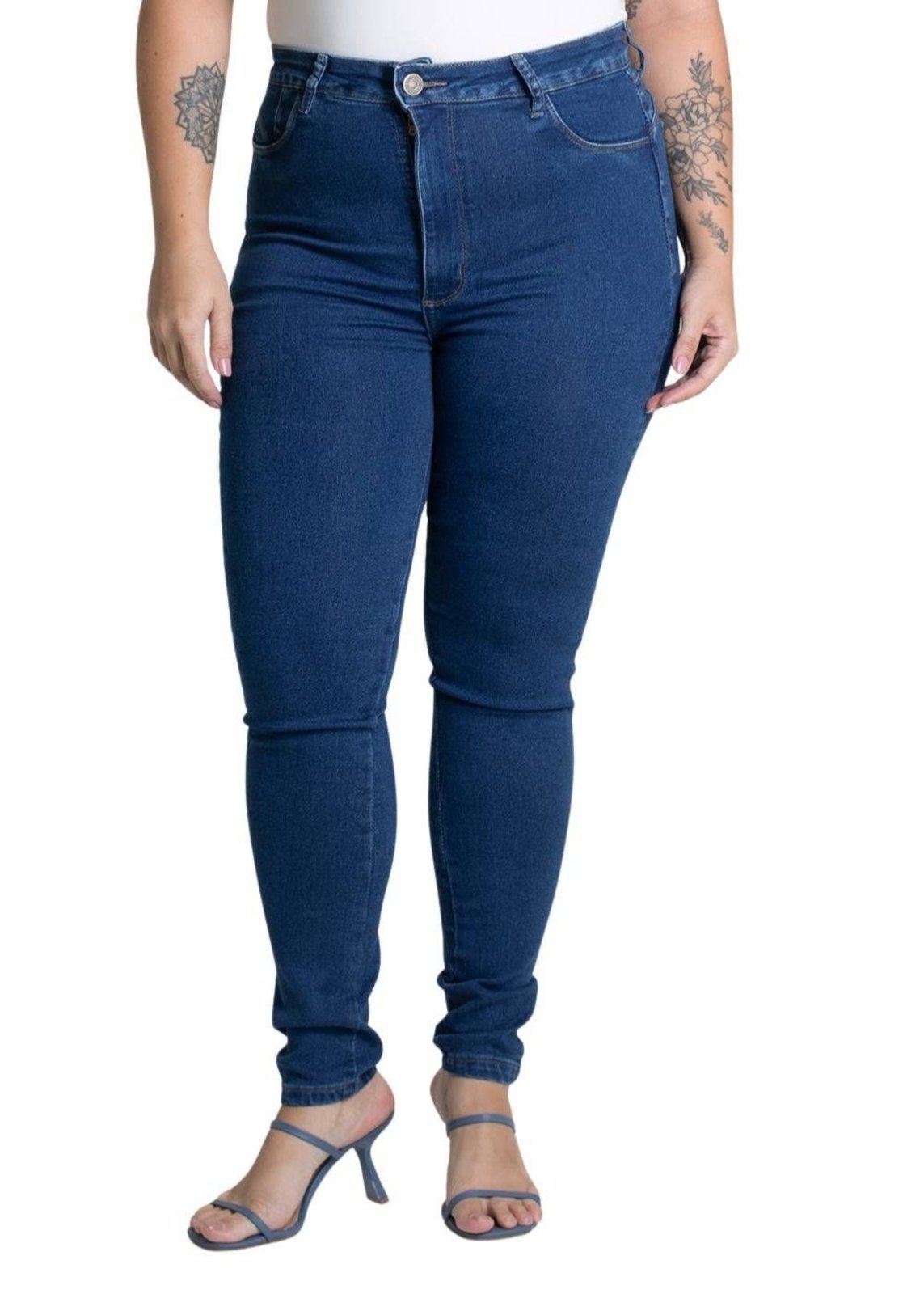 Calça Jeans Sawary Cigarrete Plus Size – 279351 – Azul – Sawary