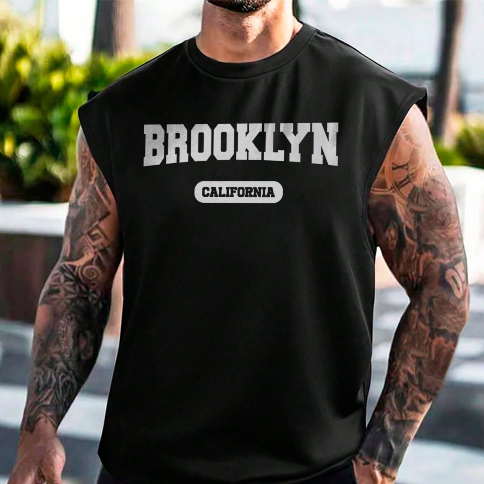 Camiseta Regata Machão Brooklyn Streetwear Urban Style Preto