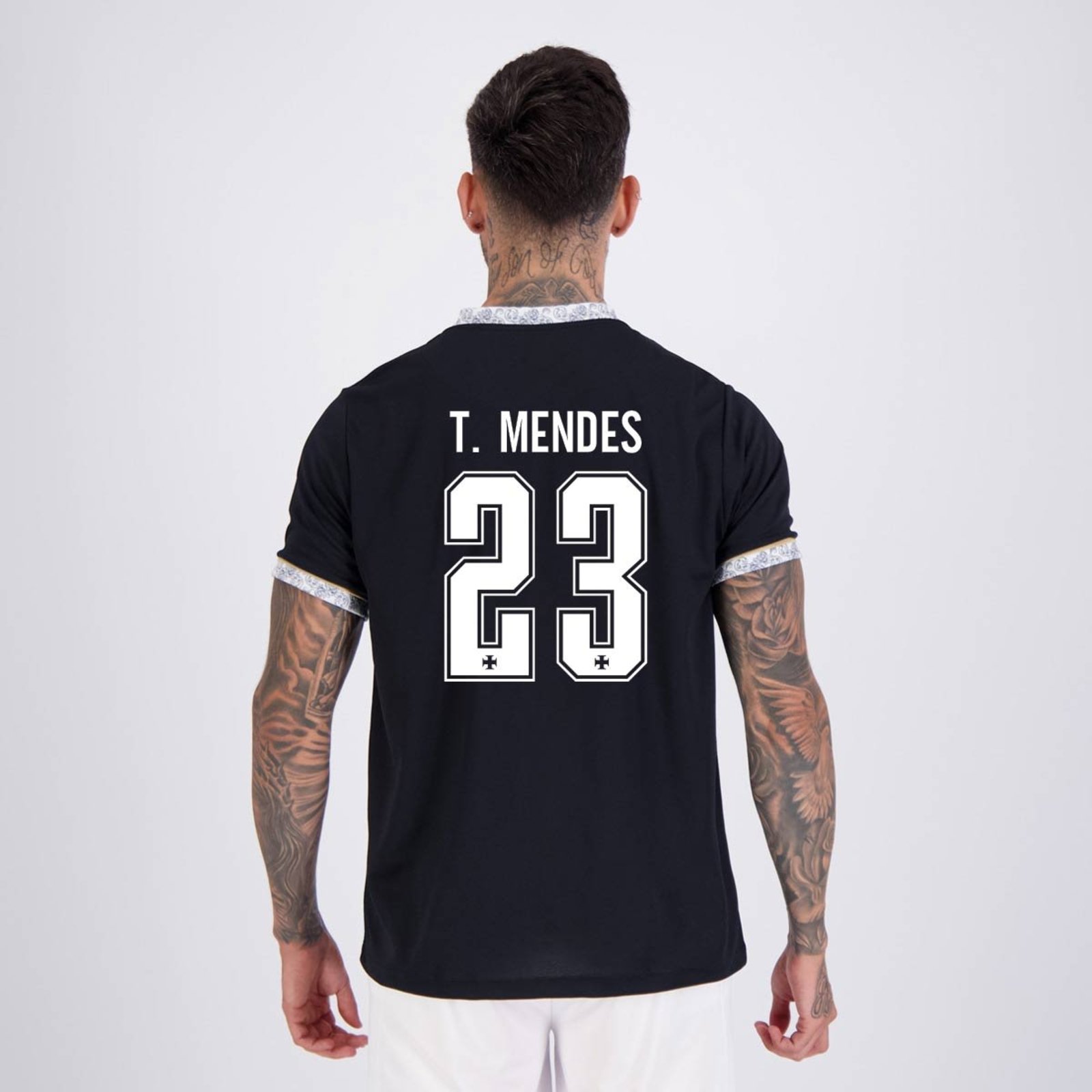 Camisa Vasco Eterno Preta 23 T. Mendes