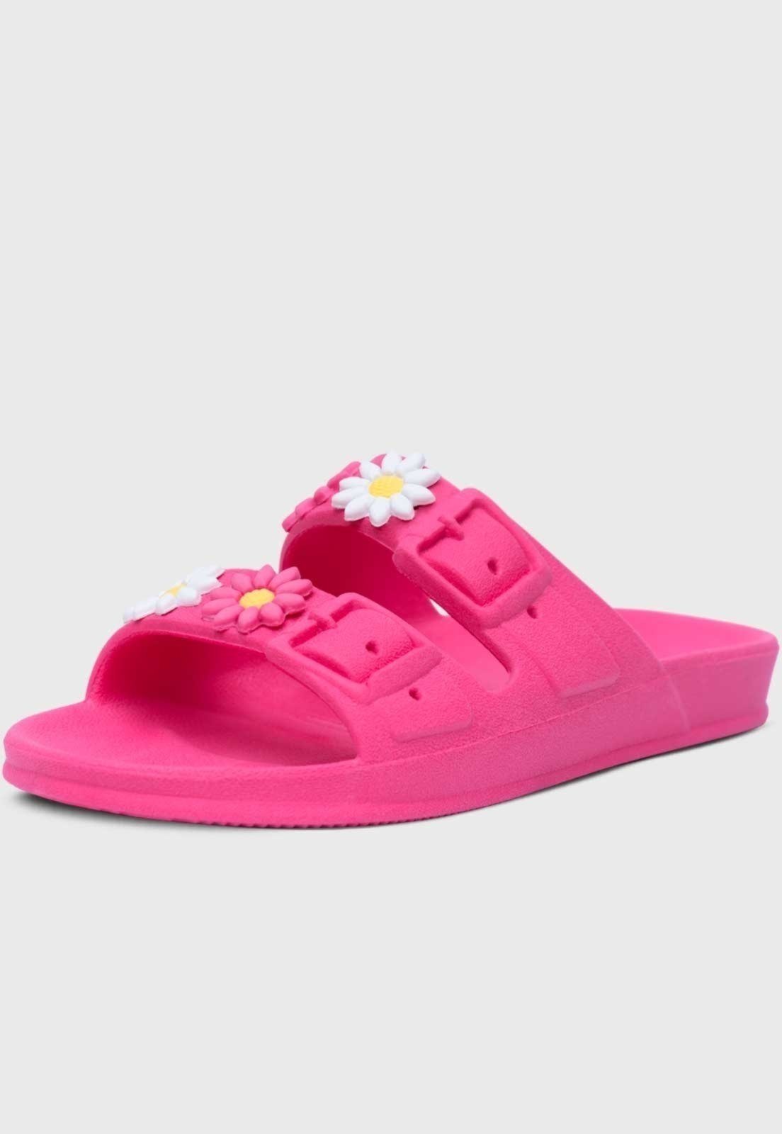Infantil – Chinelo Papete Popidi Menina Florzinhas Pink