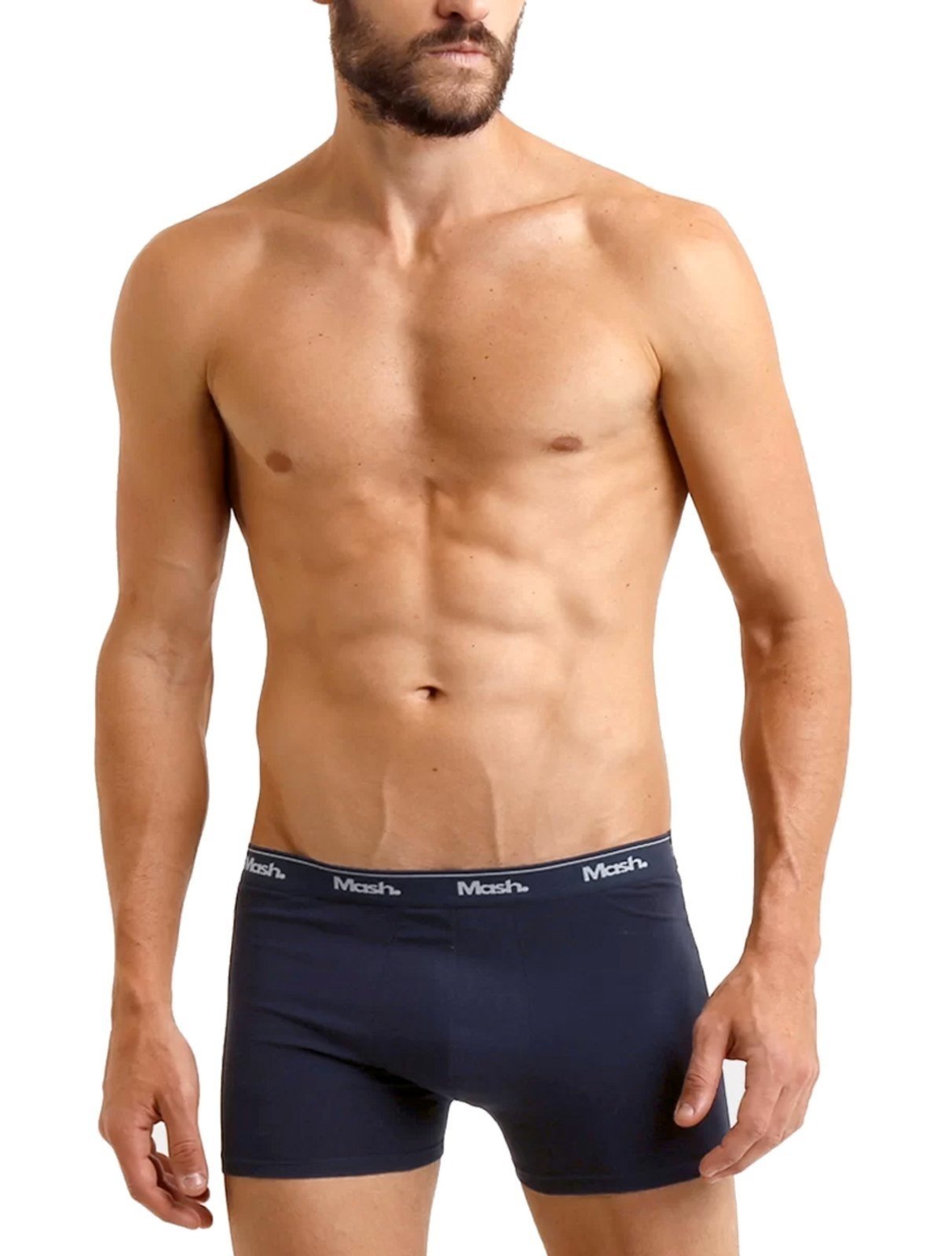 Vista 3 Cueca Mash Boxer Cotton Basic azul marinho MASH azul marinho