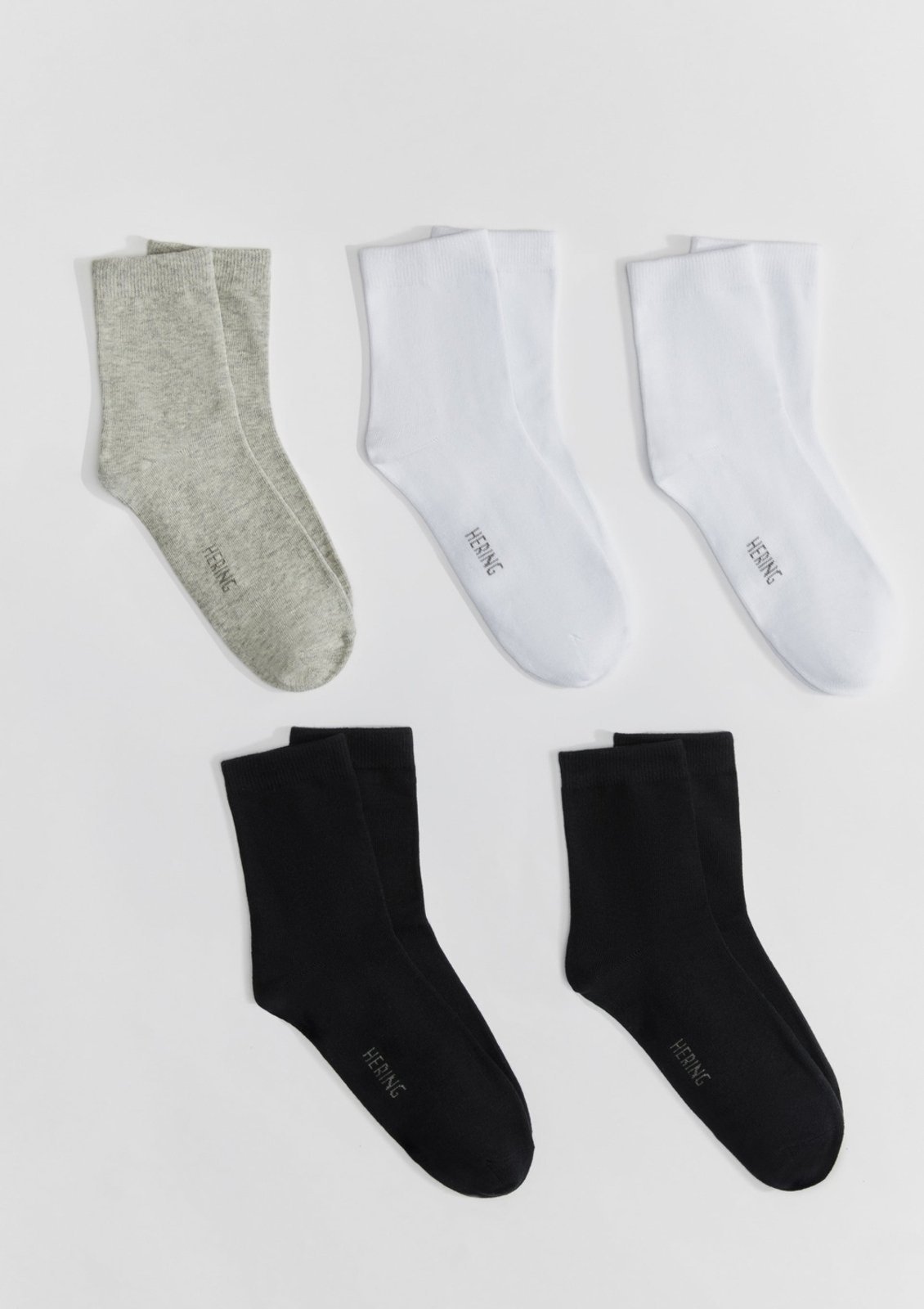 Kit 5 Pares De Meias Unissex Cano Médio Hering
