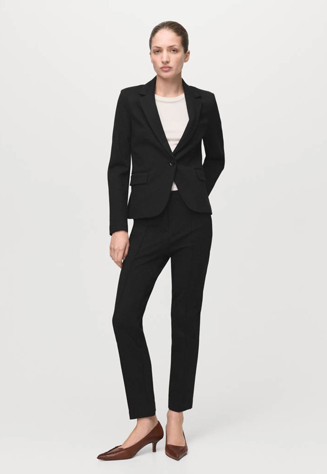Blazer Feminino Mango Paloma Preto