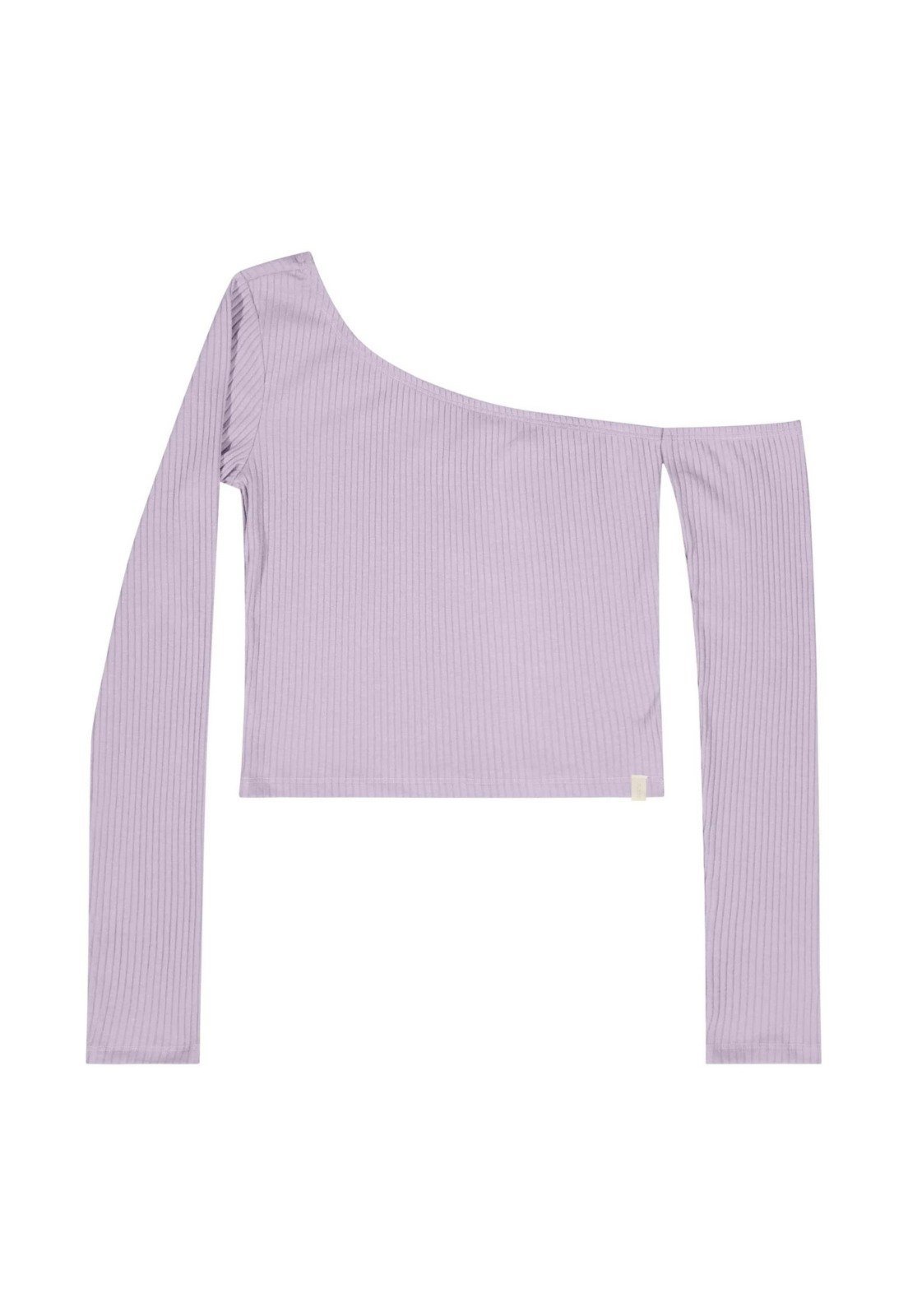 Infantil - Blusa Juvenil em Ribana Canelada Gloss Roxo